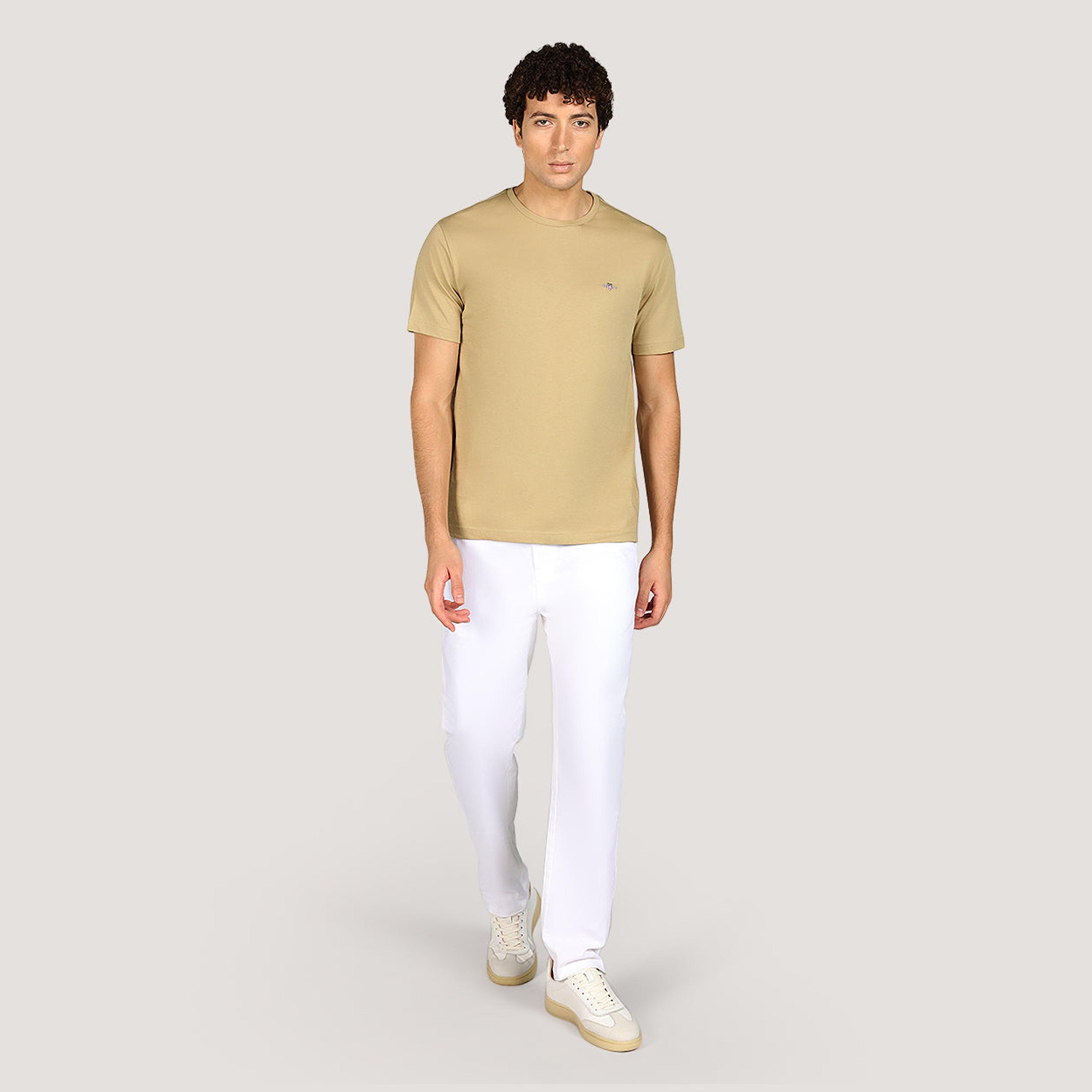 Gant Shield Regular Fit Short Sleeves Crew Neck Men's T-Shirt-men-clothing-tshirtsandpolos-tshirts-image-2
