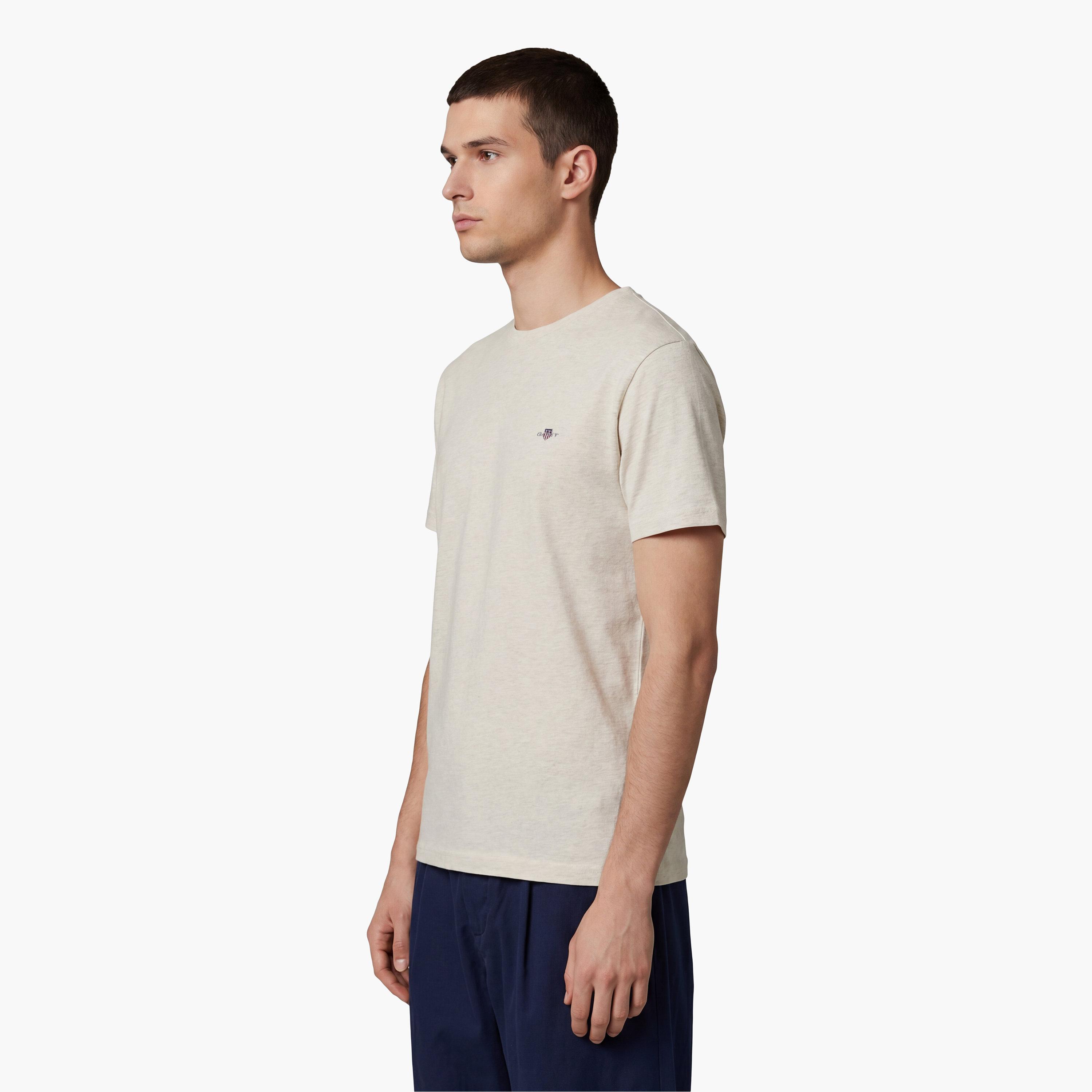 Gant Shield Regular Fit Short Sleeves Crew Neck Men's T-Shirt-men-clothing-tshirtsandpolos-tshirts-image-3