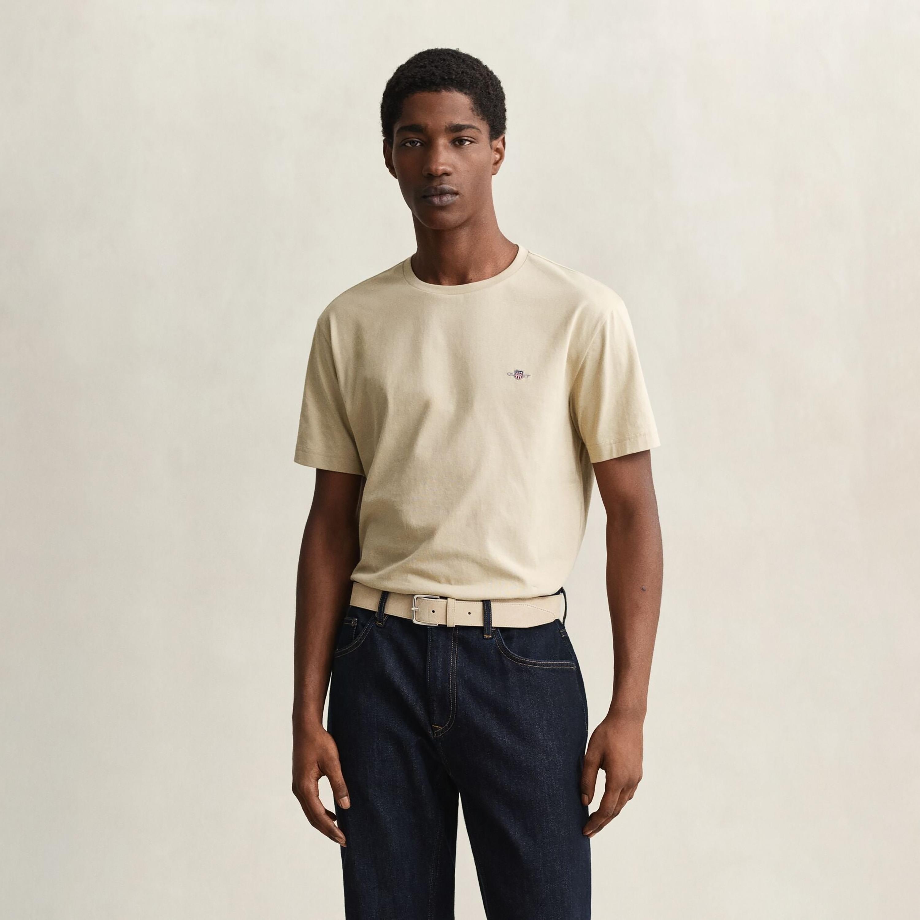 Gant Shield Regular Fit Short Sleeves Crew Neck Men's T-Shirt-men-clothing-tshirtsandpolos-tshirts-image-1
