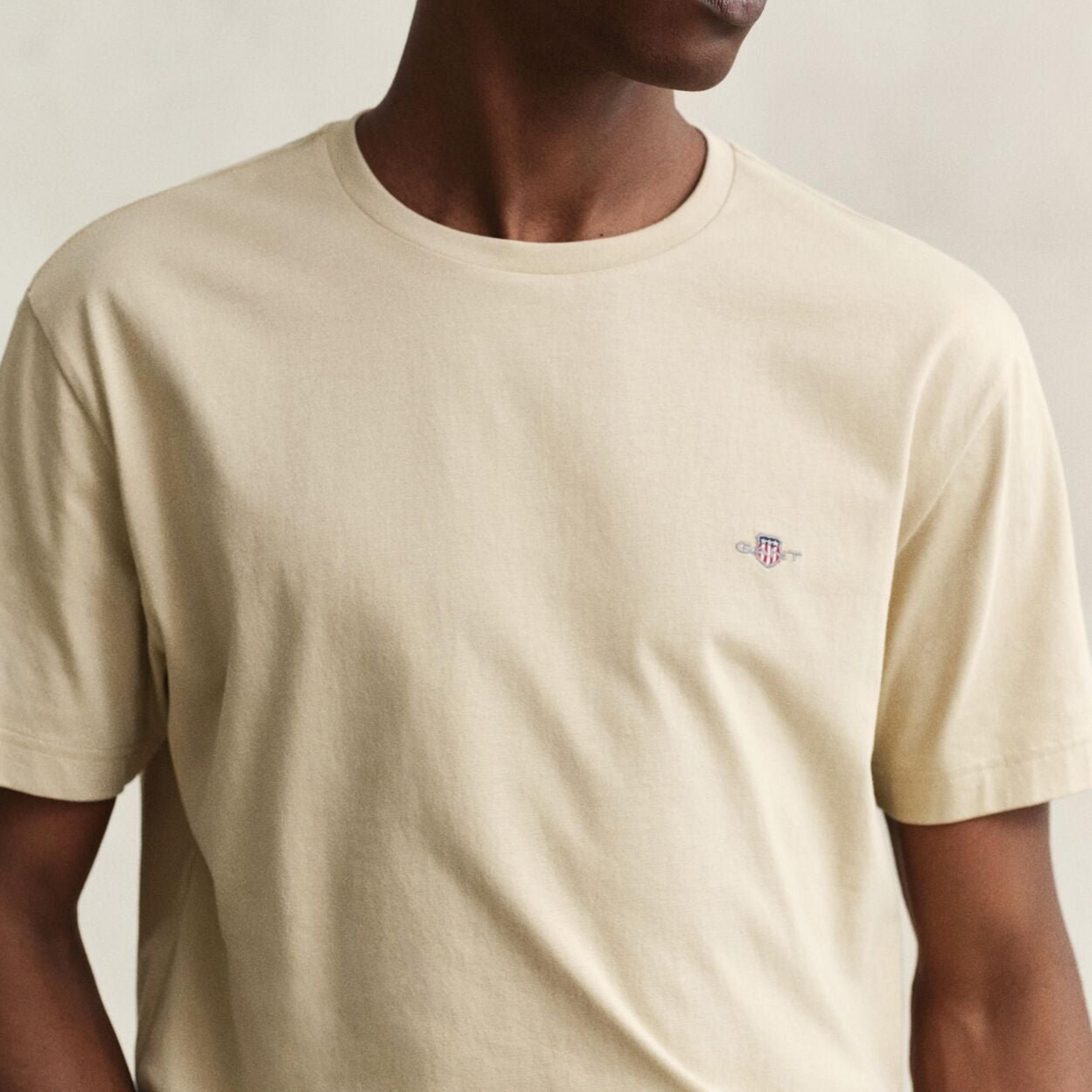 Gant Shield Regular Fit Short Sleeves Crew Neck Men's T-Shirt-men-clothing-tshirtsandpolos-tshirts-image-3