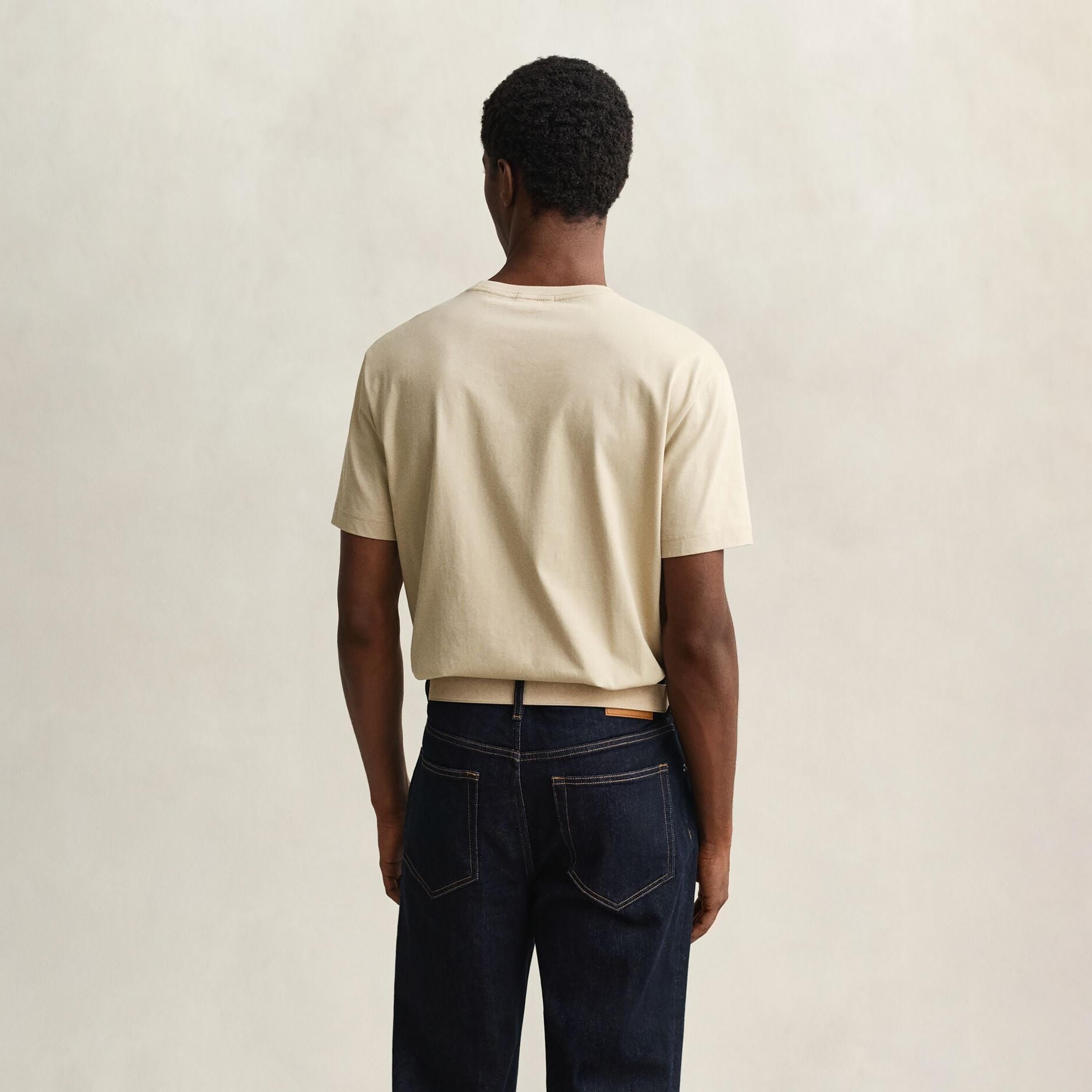 Gant Shield Regular Fit Short Sleeves Crew Neck Men's T-Shirt-men-clothing-tshirtsandpolos-tshirts-image-4