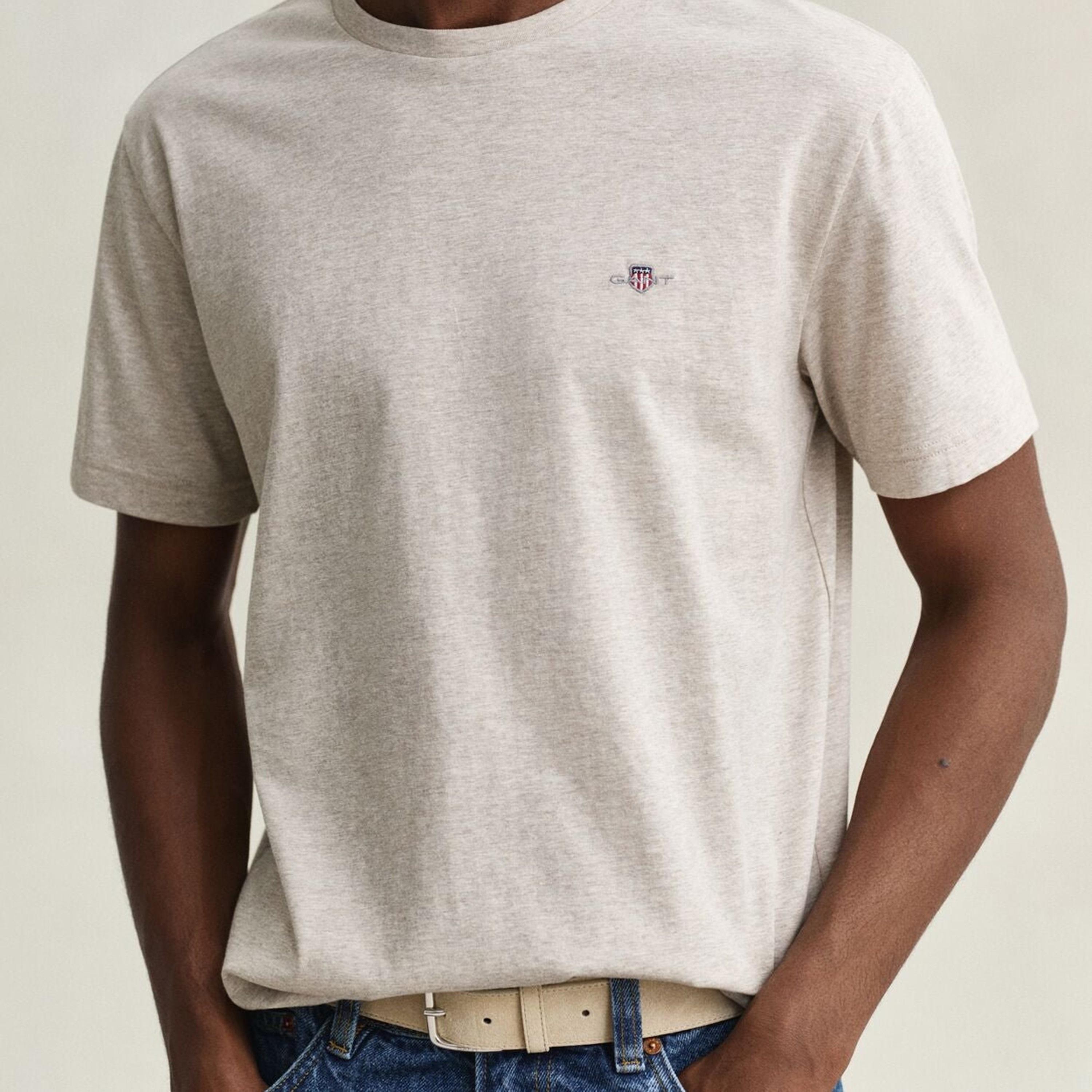 Gant Shield Regular Fit Short Sleeves Crew Neck Men's T-Shirt-men-clothing-tshirtsandpolos-tshirts-image-1