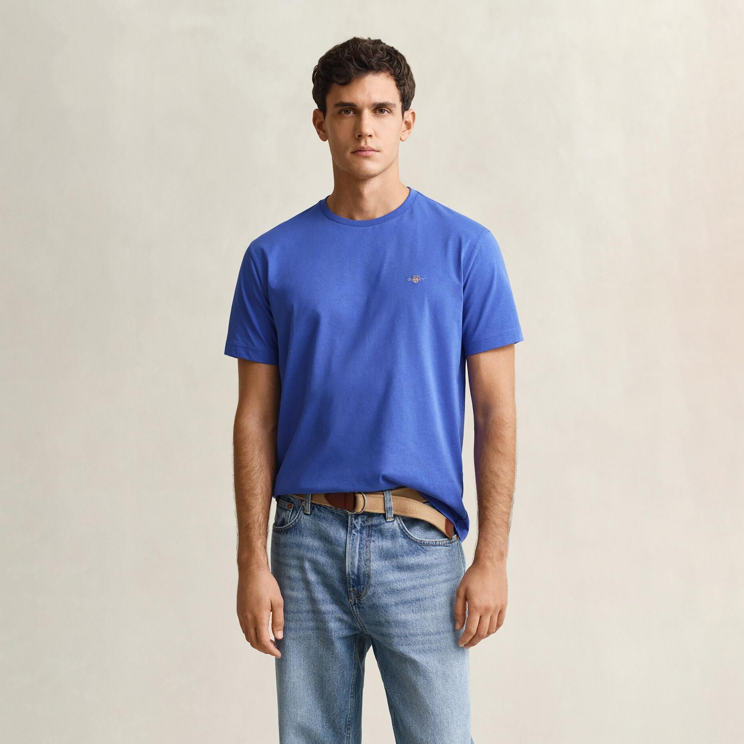 Gant Shield Regular Fit Short Sleeves Crew Neck Men's T-Shirt-men-clothing-tshirtsandpolos-tshirts-image-1