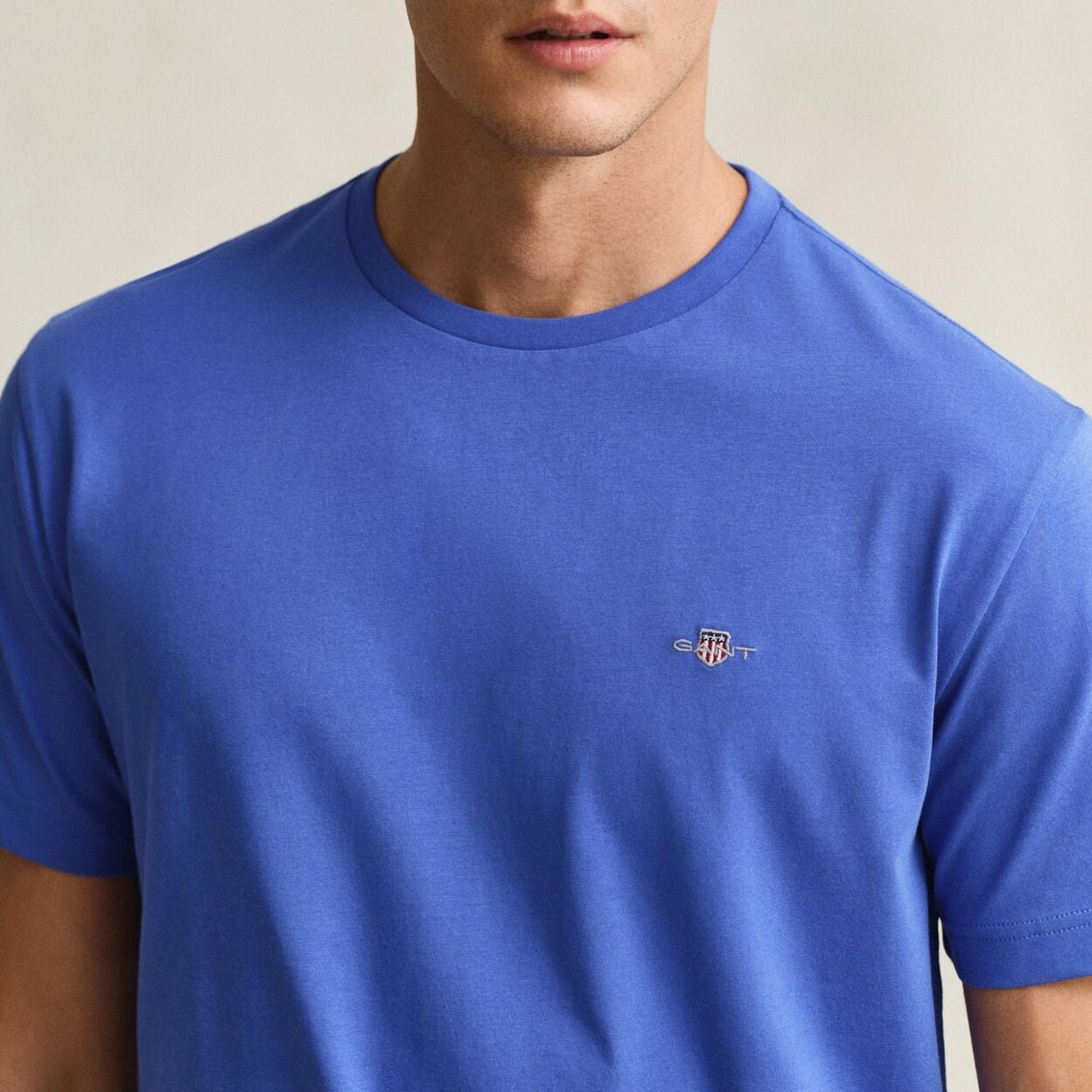 Gant Shield Regular Fit Short Sleeves Crew Neck Men's T-Shirt-men-clothing-tshirtsandpolos-tshirts-image-2