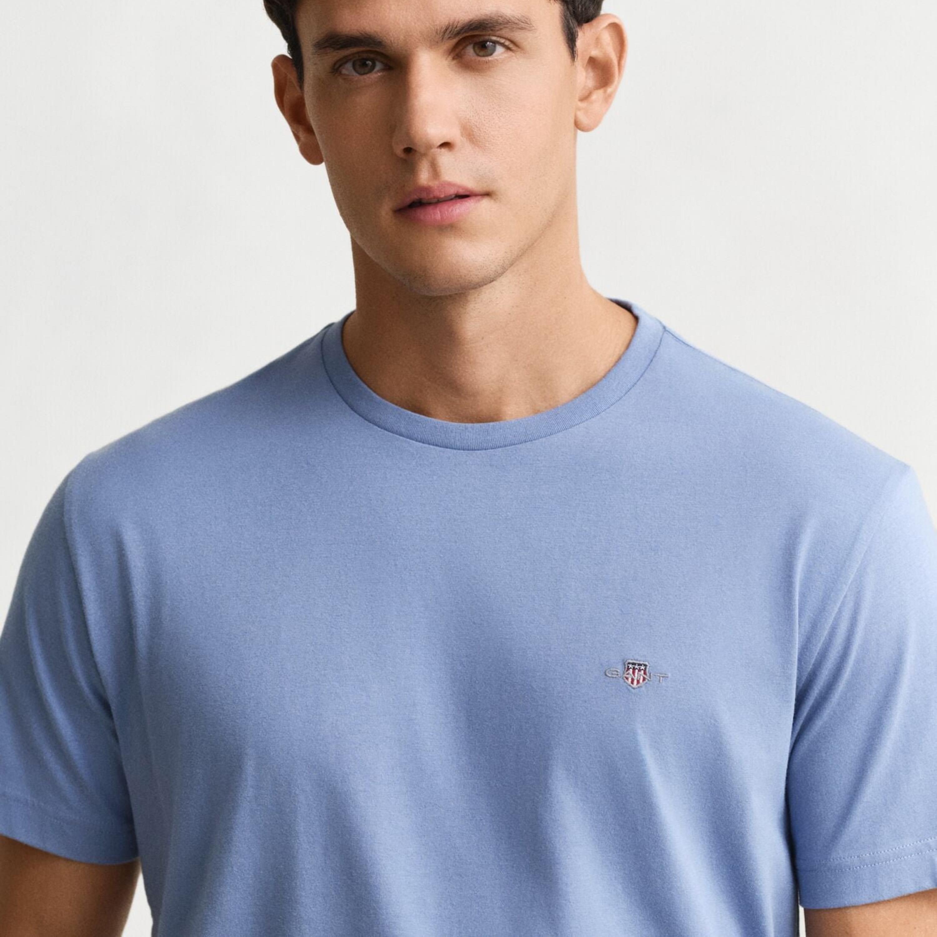 Gant Shield Regular Fit Short Sleeves Crew Neck Men's T-Shirt-men-clothing-tshirtsandpolos-tshirts-image-3