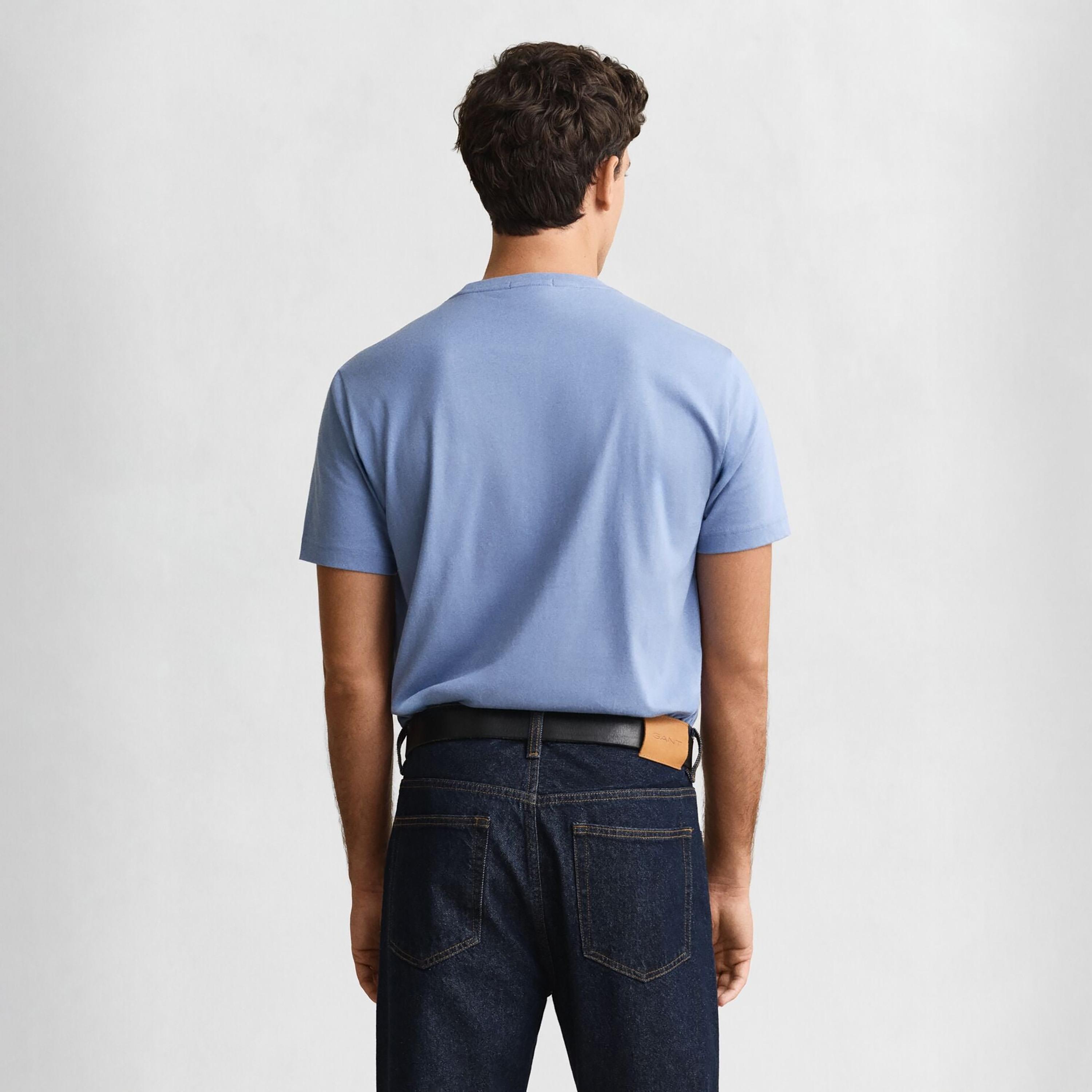 Gant Shield Regular Fit Short Sleeves Crew Neck Men's T-Shirt-men-clothing-tshirtsandpolos-tshirts-image-4