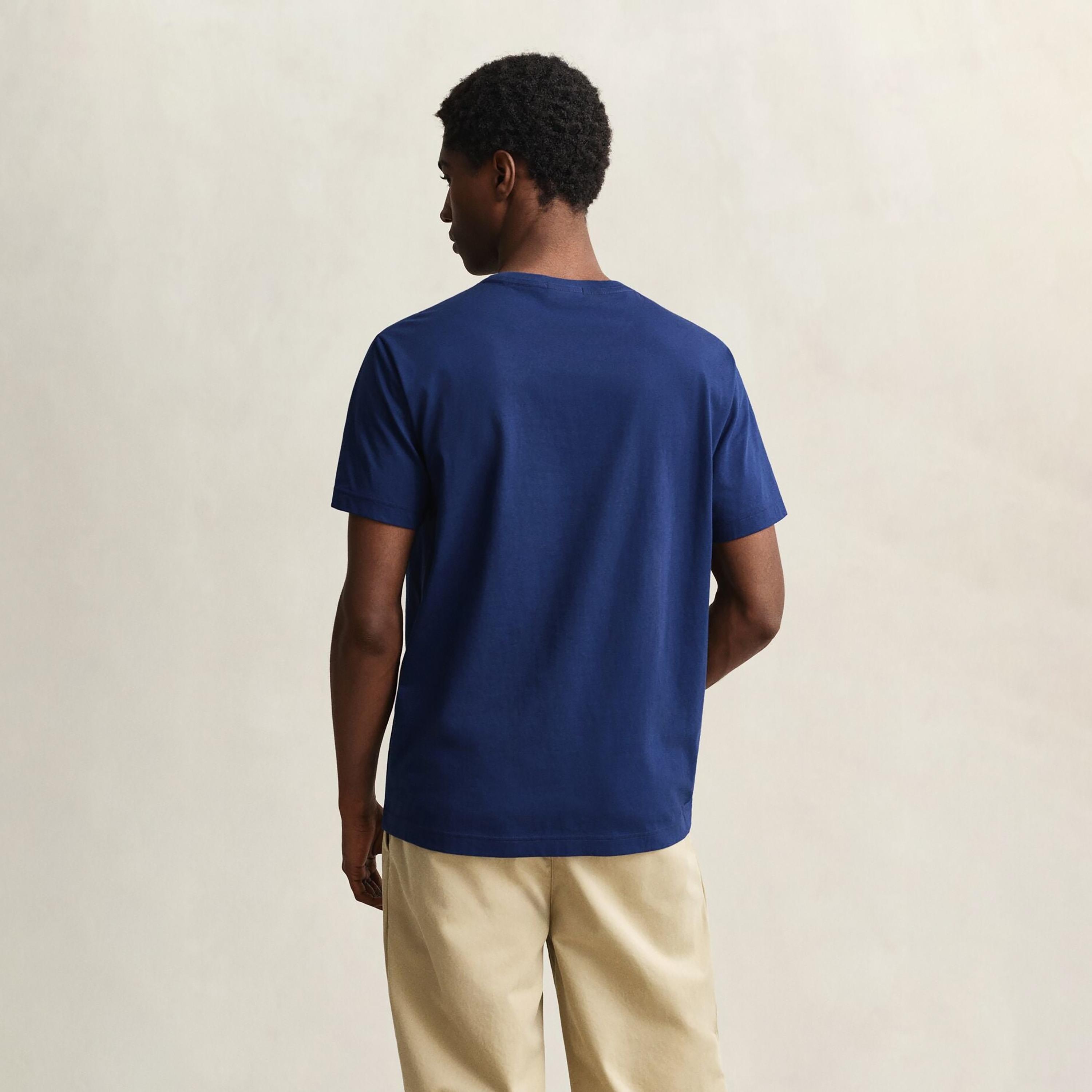 تي-شيرت جانت لوجو بأكمام قصيرة وياقة دائرية-men-clothing-tshirtsandpolos-tshirts-image-4