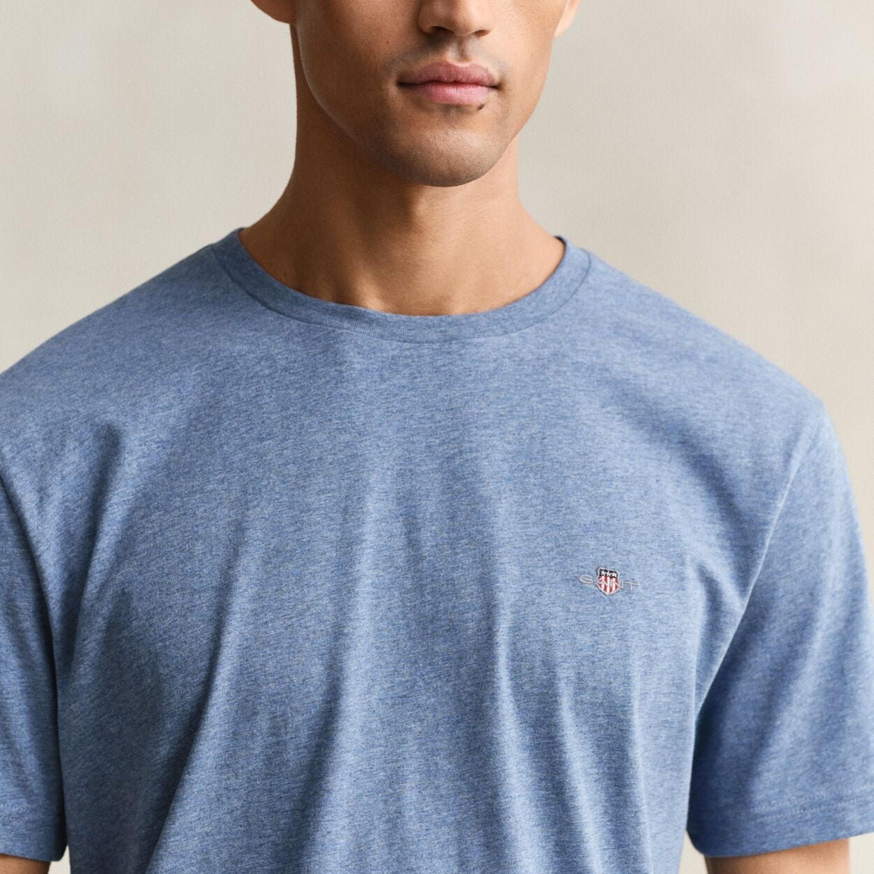 Gant Shield Regular Fit Short Sleeves Crew Neck Men's T-Shirt-men-clothing-tshirtsandpolos-tshirts-image-3