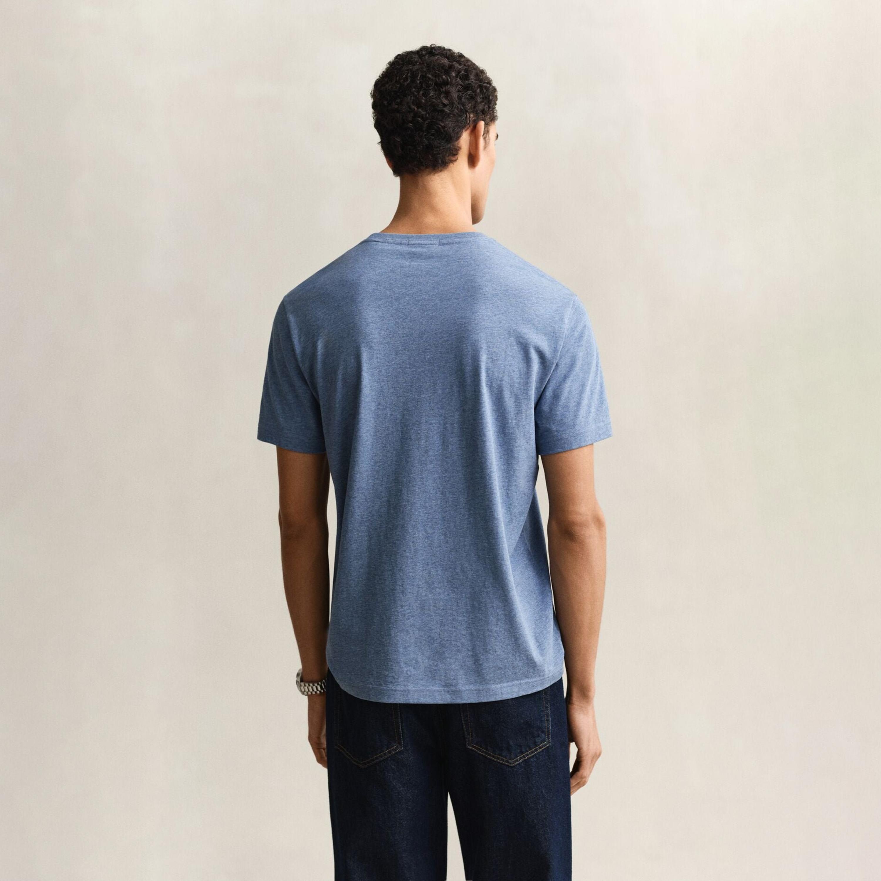 Gant Shield Regular Fit Short Sleeves Crew Neck Men's T-Shirt-men-clothing-tshirtsandpolos-tshirts-image-4