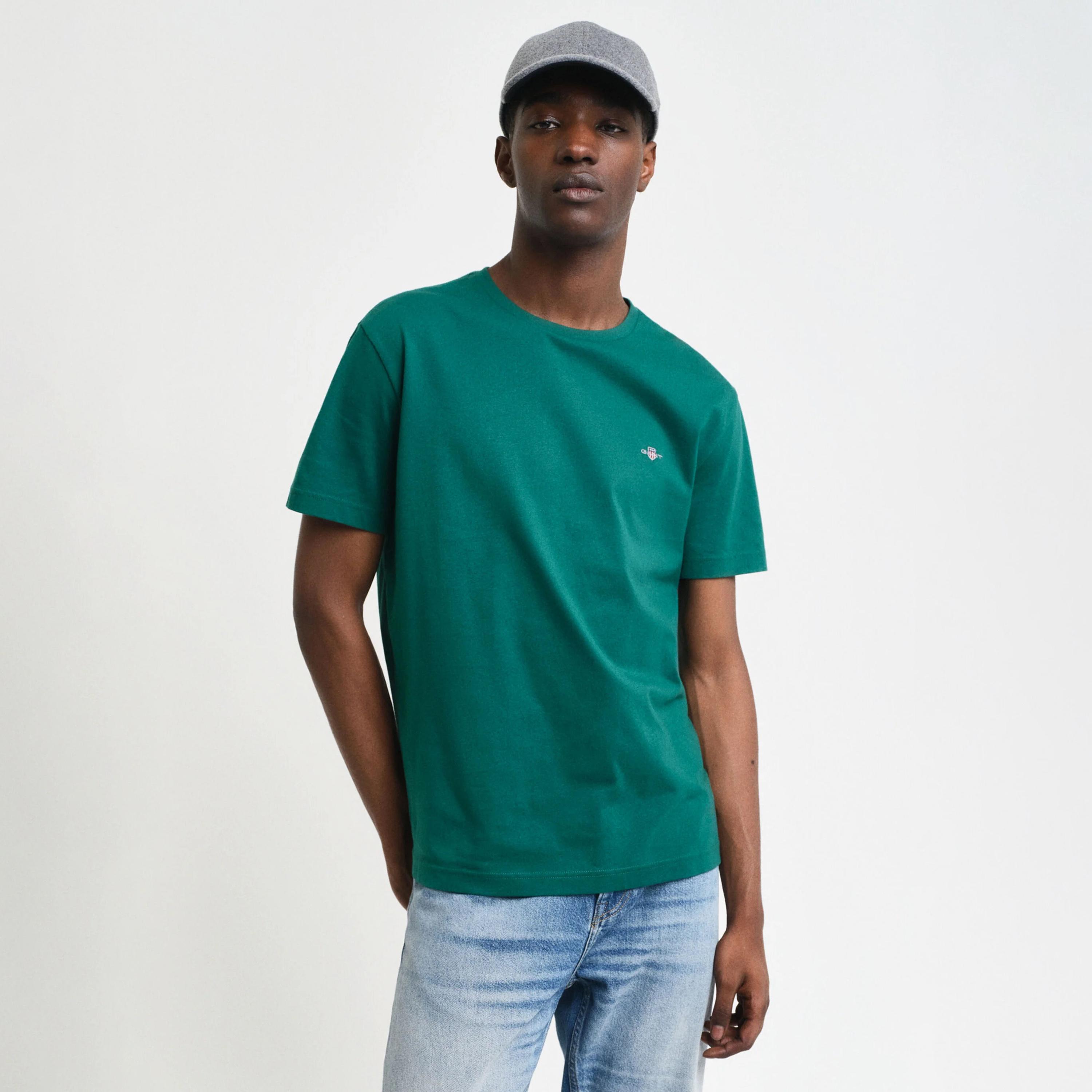 Gant Shield Regular Fit Short Sleeves Crew Neck Men's T-Shirt-men-clothing-tshirtsandpolos-tshirts-image-1