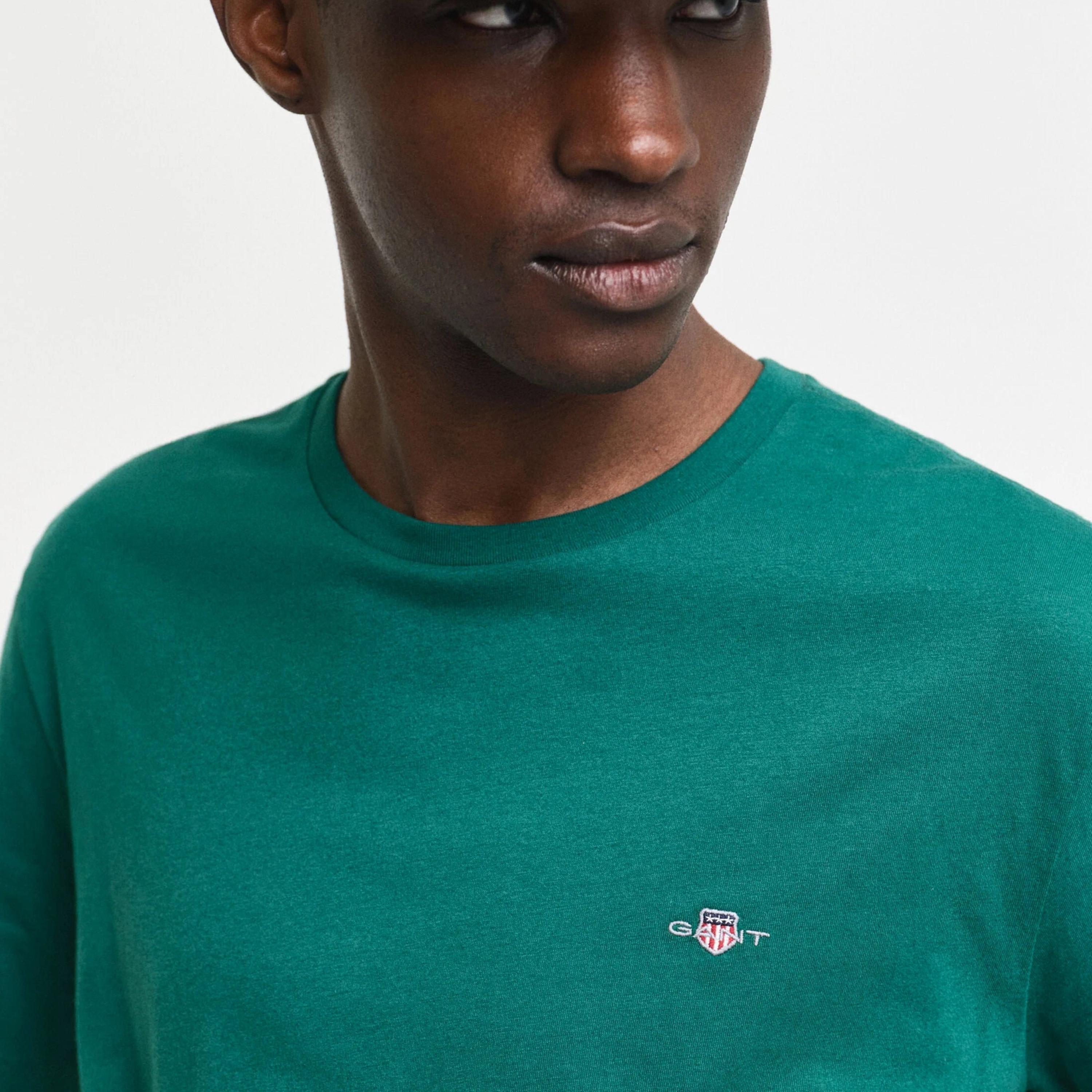 Gant Shield Regular Fit Short Sleeves Crew Neck Men's T-Shirt-men-clothing-tshirtsandpolos-tshirts-image-2