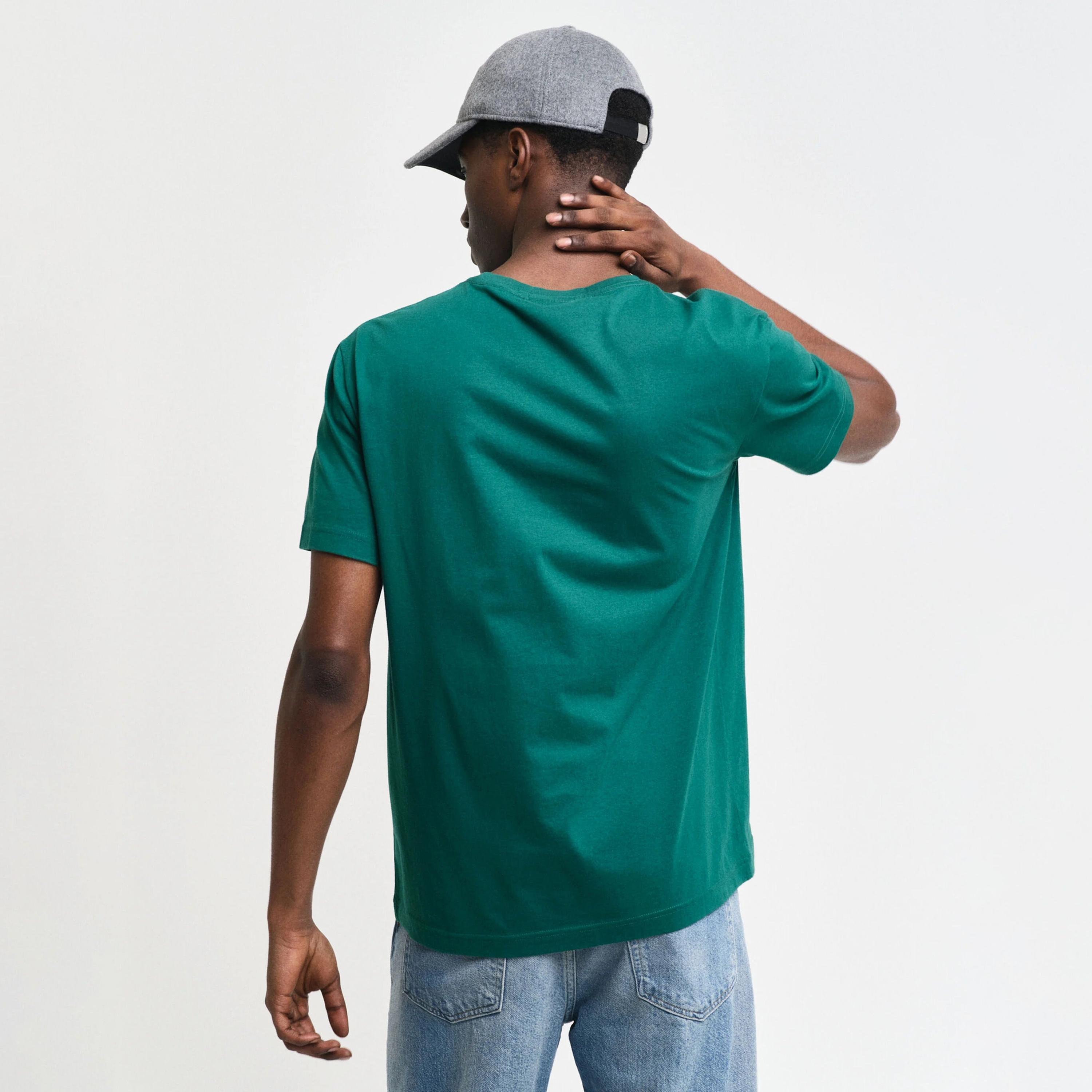Gant Shield Regular Fit Short Sleeves Crew Neck Men's T-Shirt-men-clothing-tshirtsandpolos-tshirts-image-3