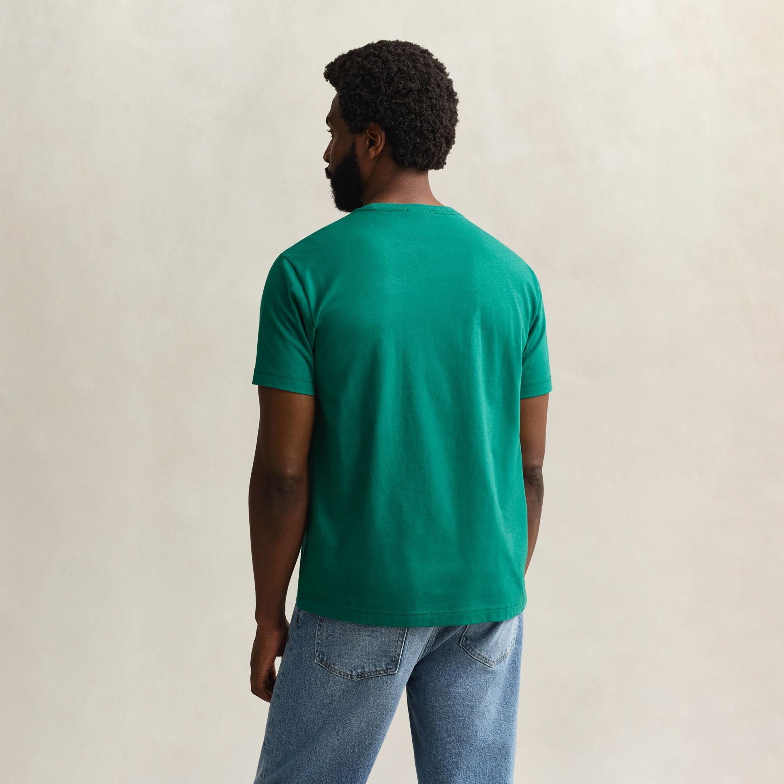 Gant Shield Regular Fit Short Sleeves Crew Neck Men's T-Shirt-men-clothing-tshirtsandpolos-tshirts-image-4