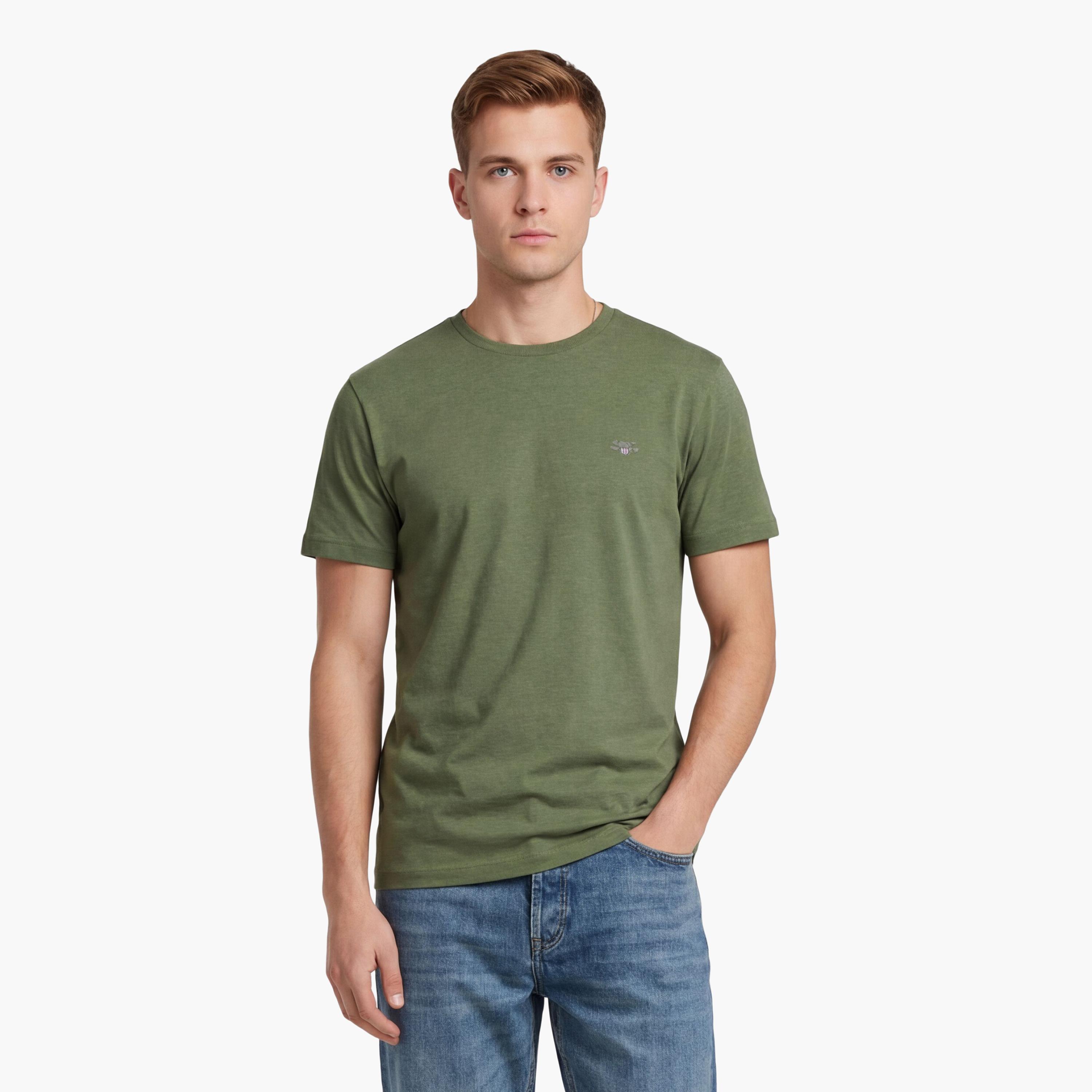 Gant Shield Regular Fit Short Sleeves Crew Neck Men's T-Shirt-men-clothing-tshirtsandpolos-tshirts-image-1