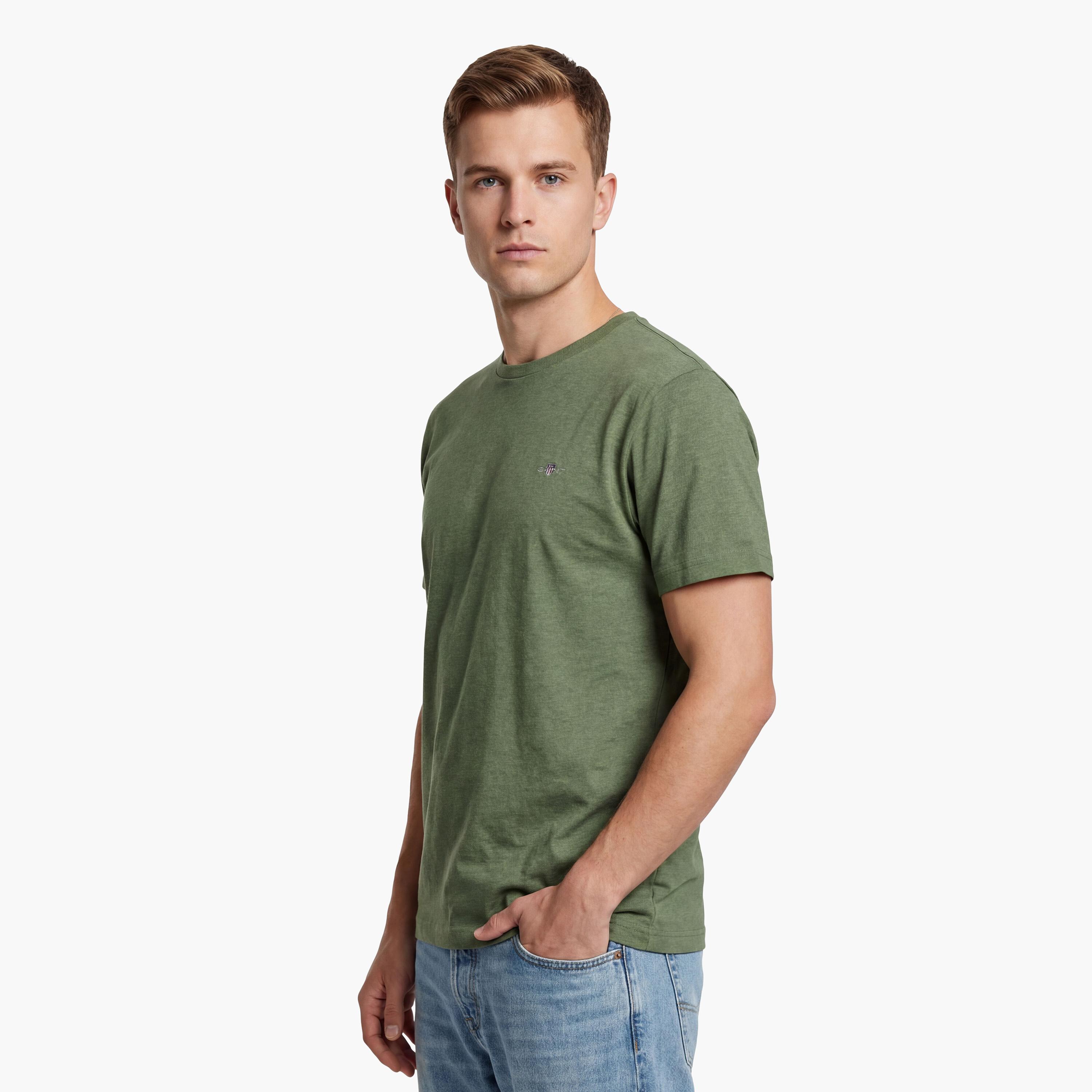 Gant Shield Regular Fit Short Sleeves Crew Neck Men's T-Shirt-men-clothing-tshirtsandpolos-tshirts-image-3