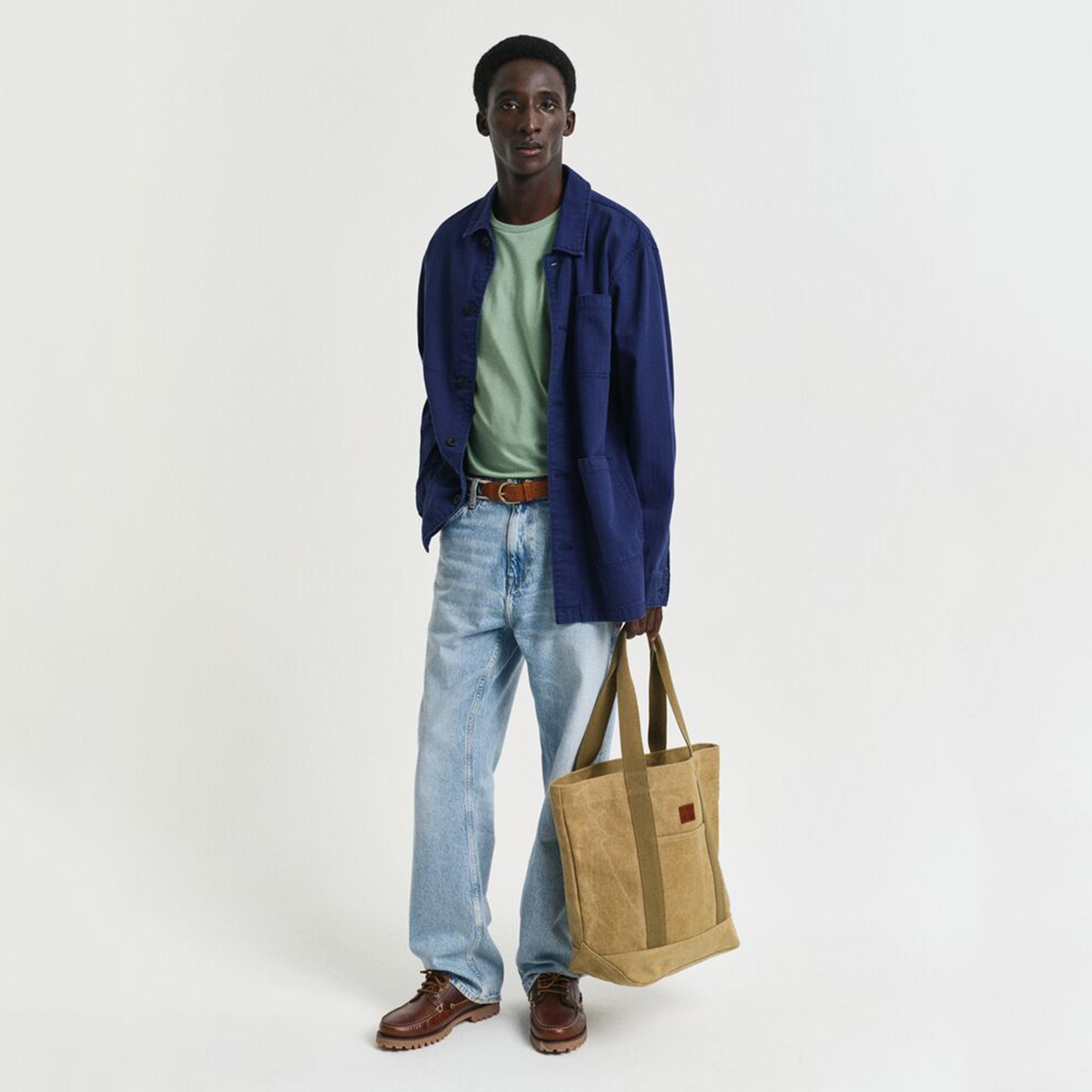 تيشيرت رجالي بياقة دائرية وأكمام قصيرة وسادة من جانت.-men-clothing-tshirtsandpolos-tshirts-image-2