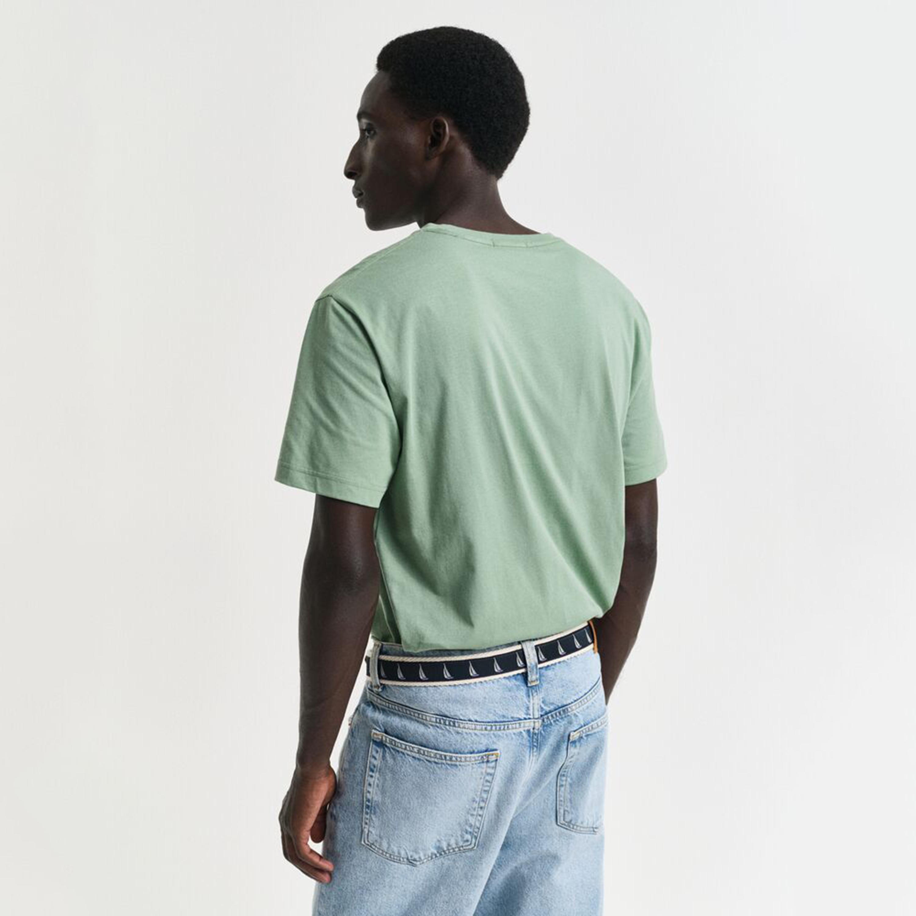 تيشيرت رجالي بياقة دائرية وأكمام قصيرة وسادة من جانت.-men-clothing-tshirtsandpolos-tshirts-image-4