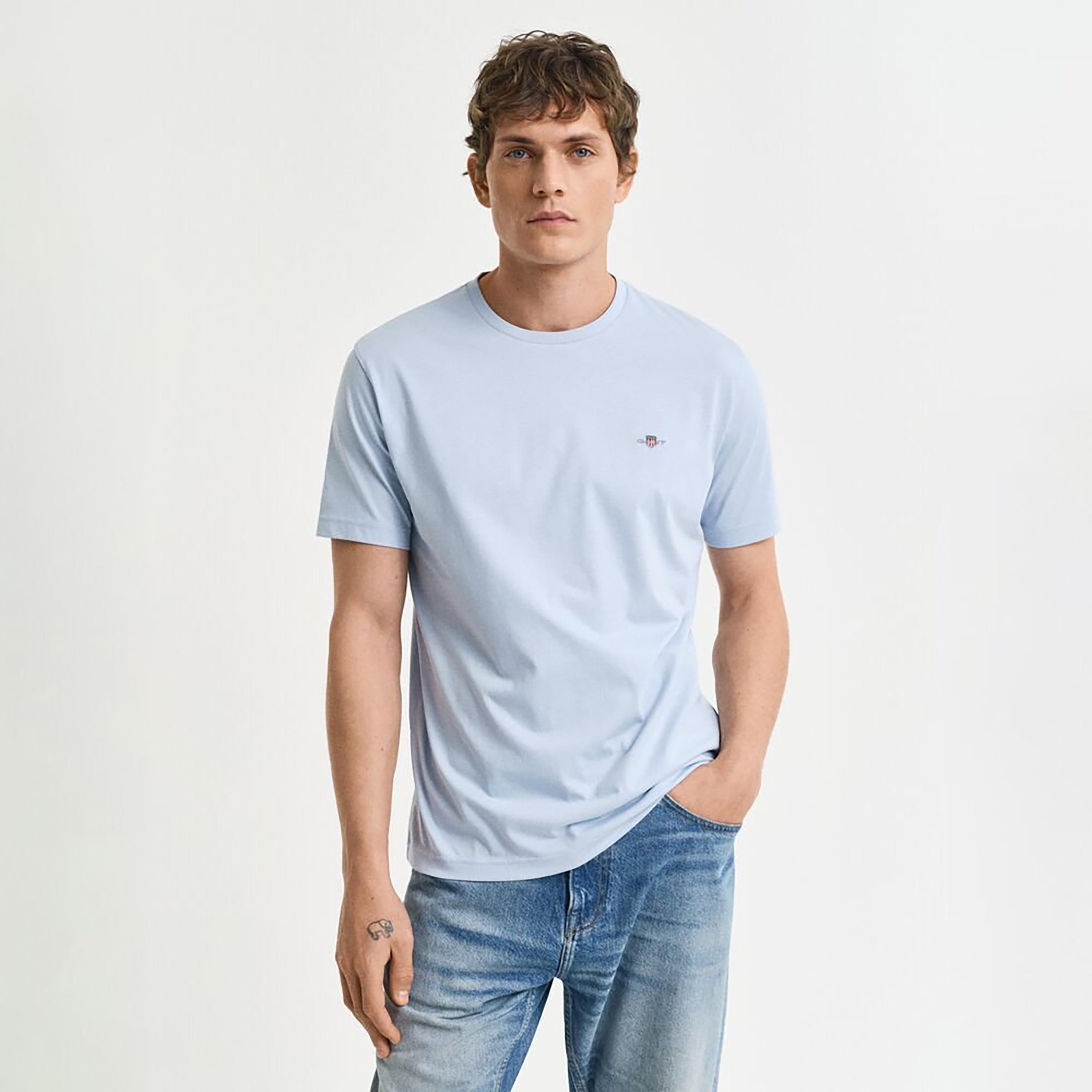 Gant Shield Regular Fit Short Sleeves Crew Neck Men's T-Shirt-men-clothing-tshirtsandpolos-tshirts-image-1