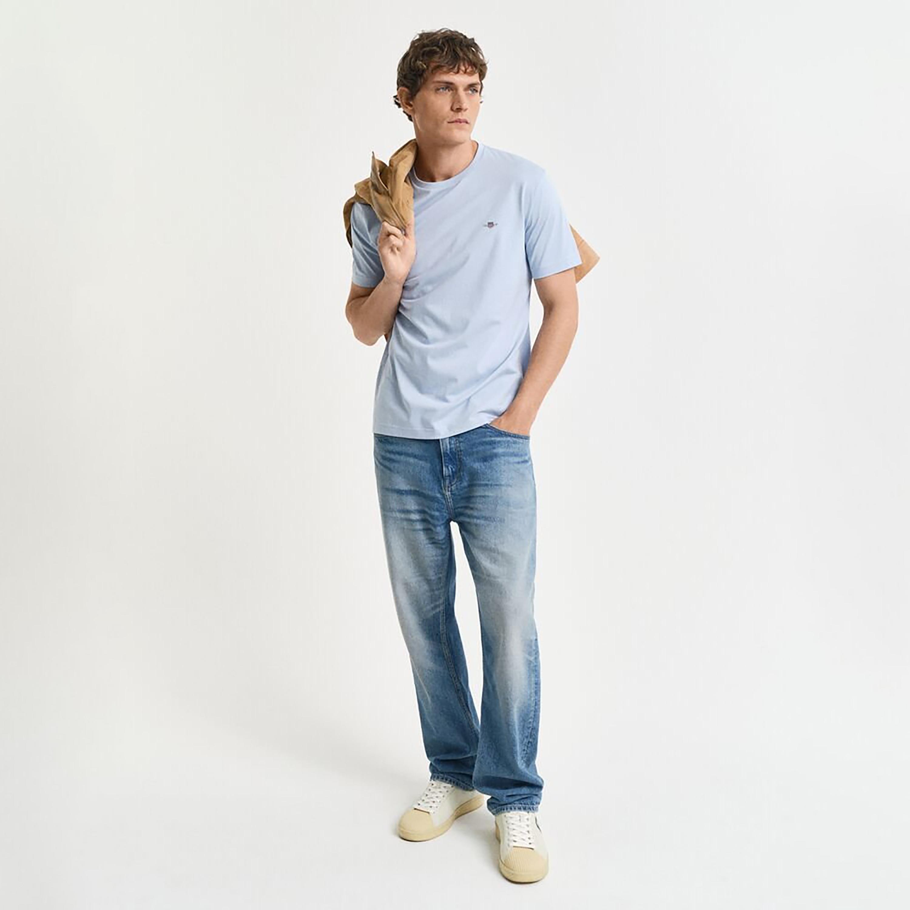 Gant Shield Regular Fit Short Sleeves Crew Neck Men's T-Shirt-men-clothing-tshirtsandpolos-tshirts-image-2