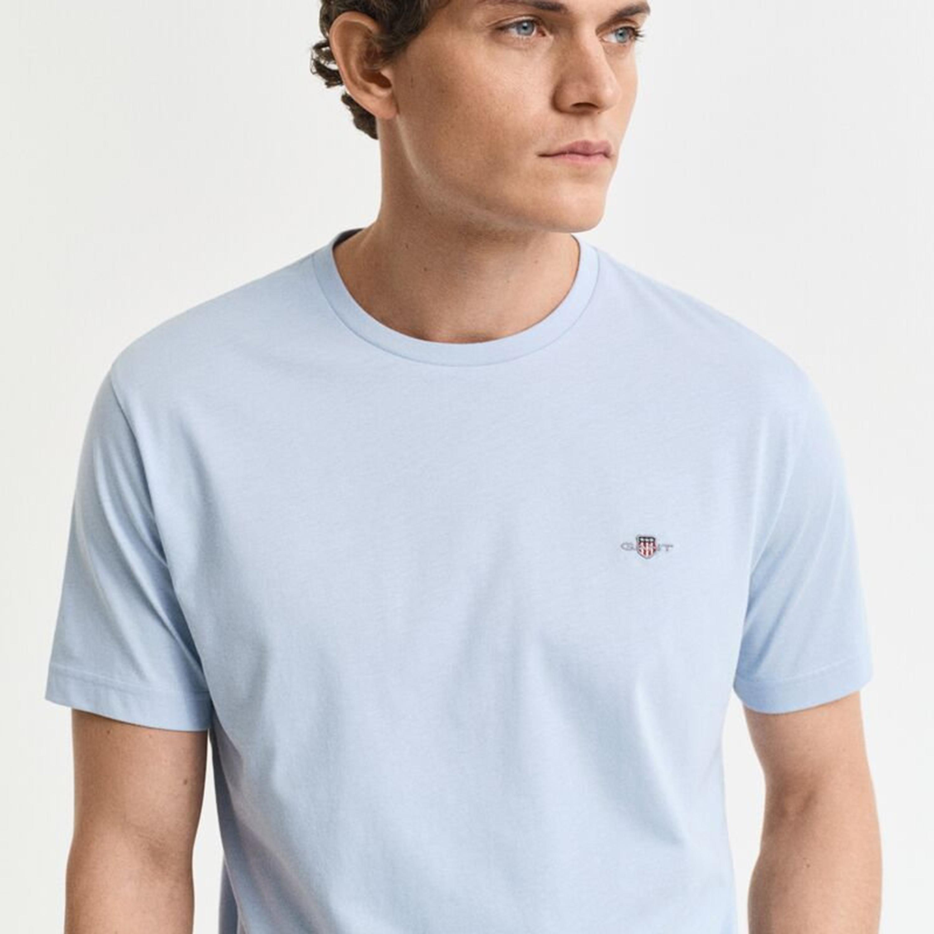 Gant Shield Regular Fit Short Sleeves Crew Neck Men's T-Shirt-men-clothing-tshirtsandpolos-tshirts-image-3