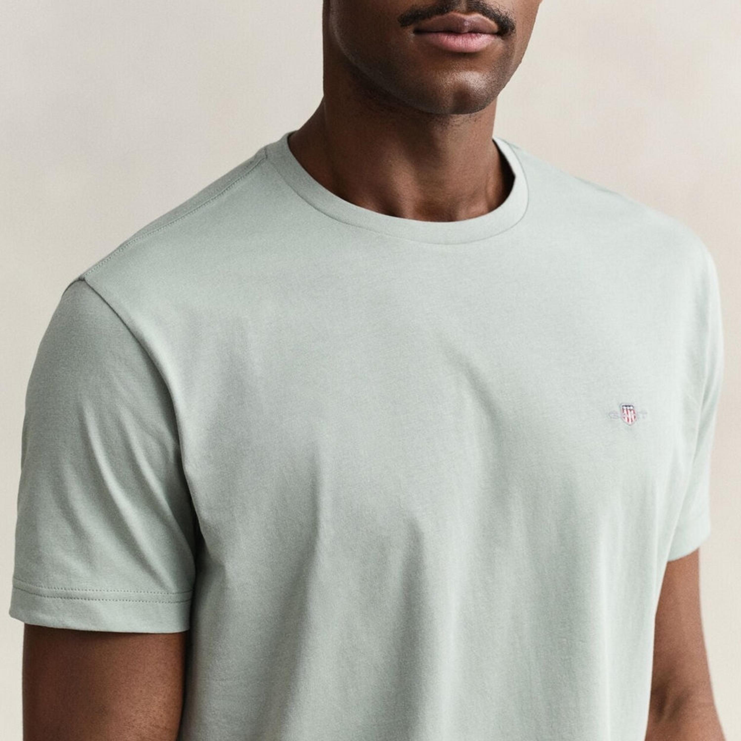 Gant Shield Regular Fit Short Sleeves Crew Neck Men's T-Shirt-men-clothing-tshirtsandpolos-tshirts-image-3