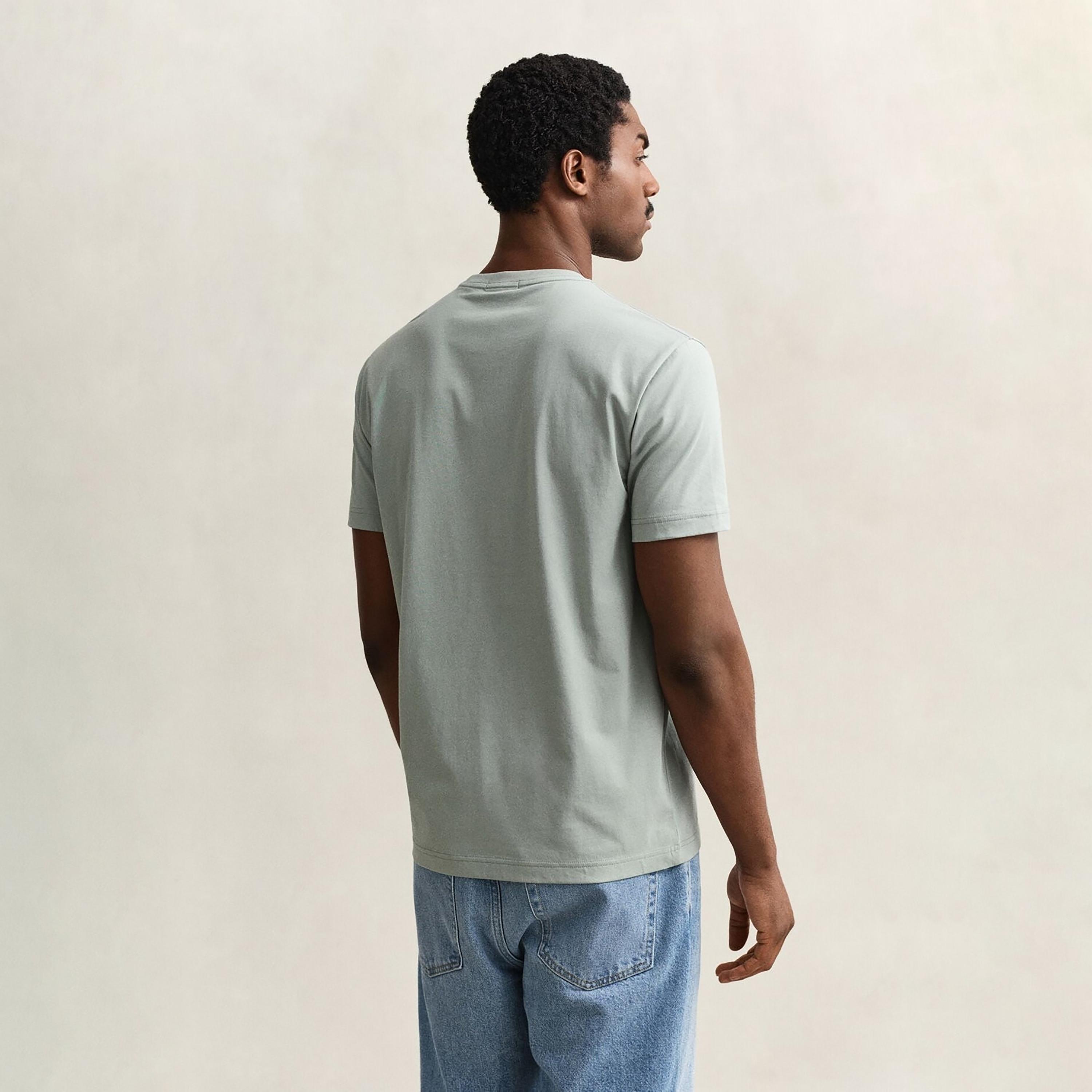 Gant Shield Regular Fit Short Sleeves Crew Neck Men's T-Shirt-men-clothing-tshirtsandpolos-tshirts-image-4