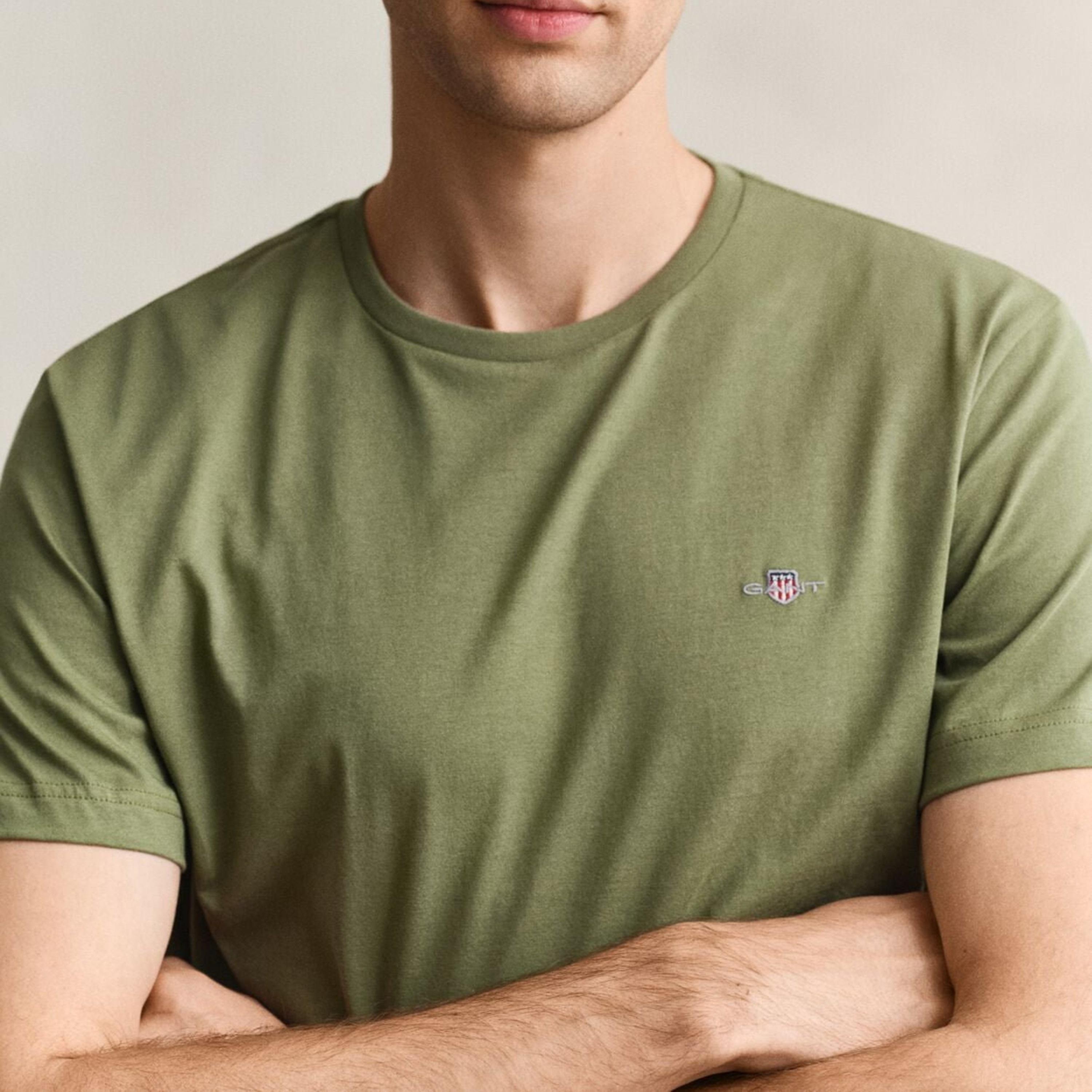 تي-شيرت جانت لوجو بأكمام قصيرة وياقة دائرية-men-clothing-tshirtsandpolos-tshirts-image-3