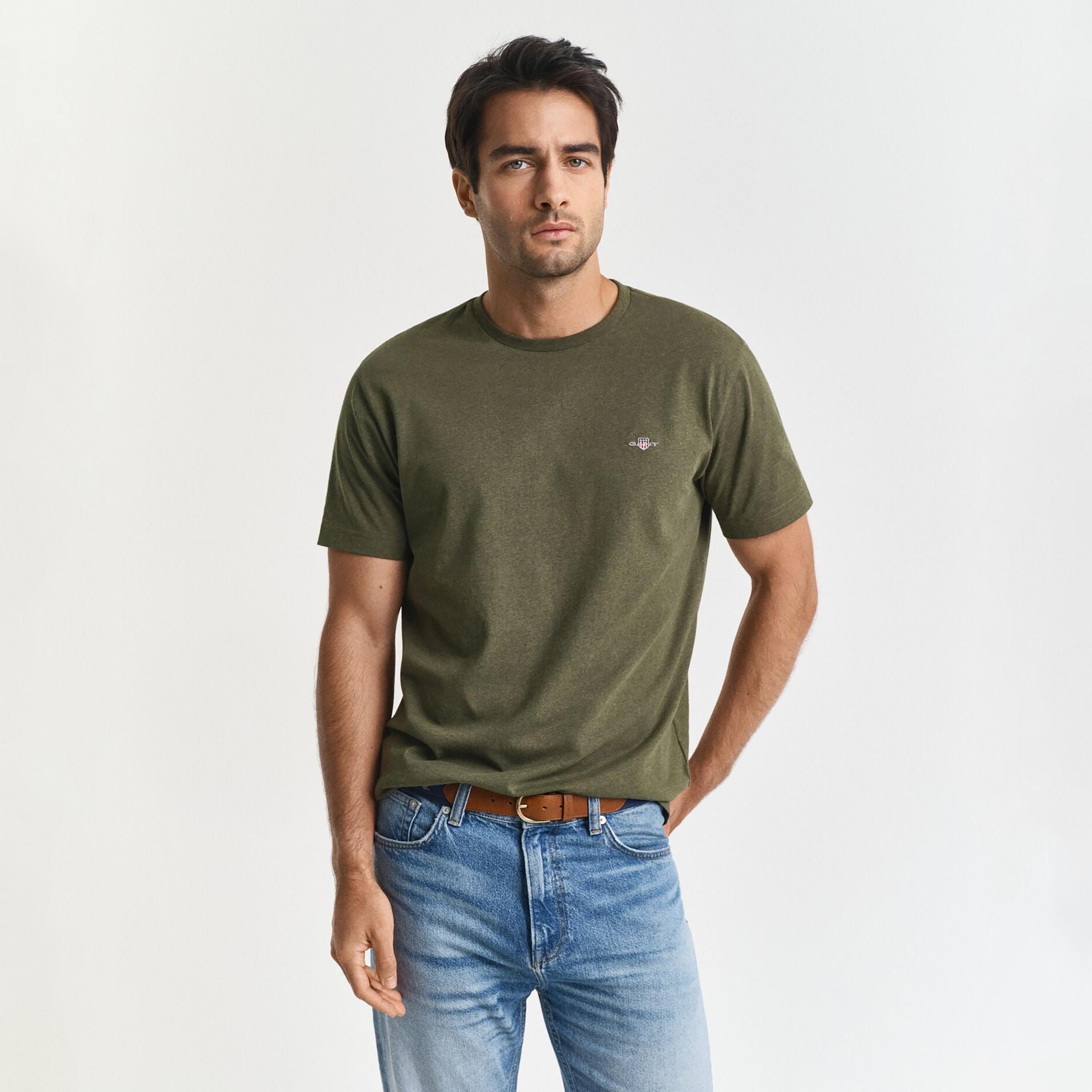 Gant Shield Regular Fit Short Sleeves Crew Neck Men's T-Shirt-men-clothing-tshirtsandpolos-tshirts-image-1