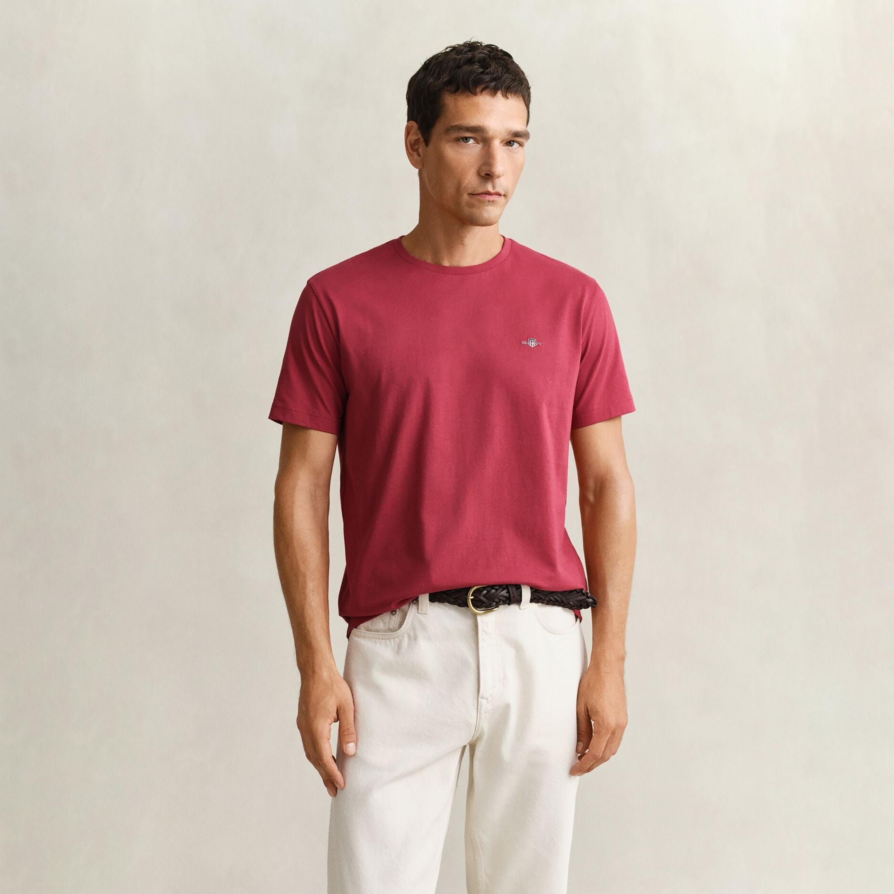 Gant Shield Regular Fit Short Sleeves Crew Neck Men's T-Shirt-men-clothing-tshirtsandpolos-tshirts-image-1