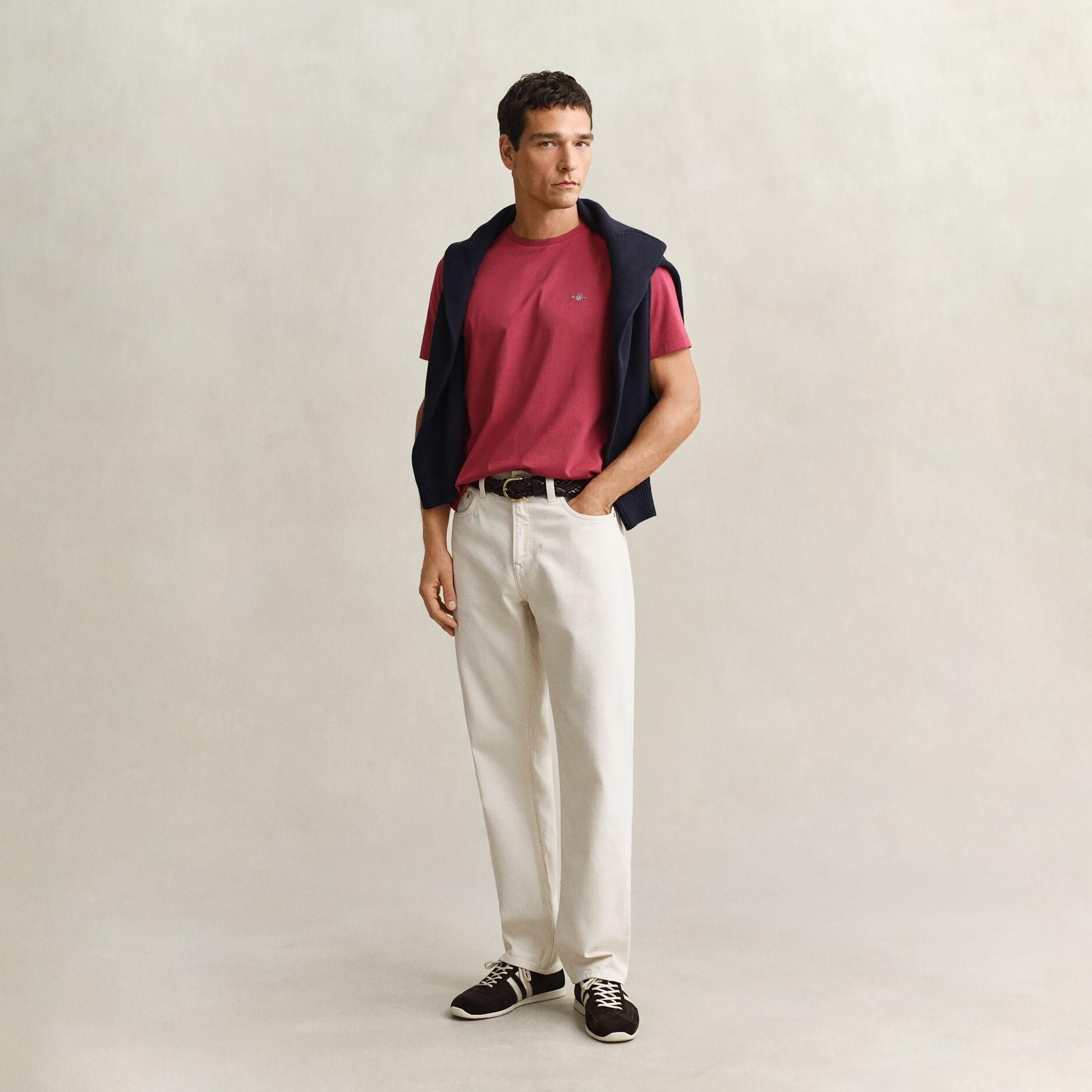 Gant Shield Regular Fit Short Sleeves Crew Neck Men's T-Shirt-men-clothing-tshirtsandpolos-tshirts-image-2