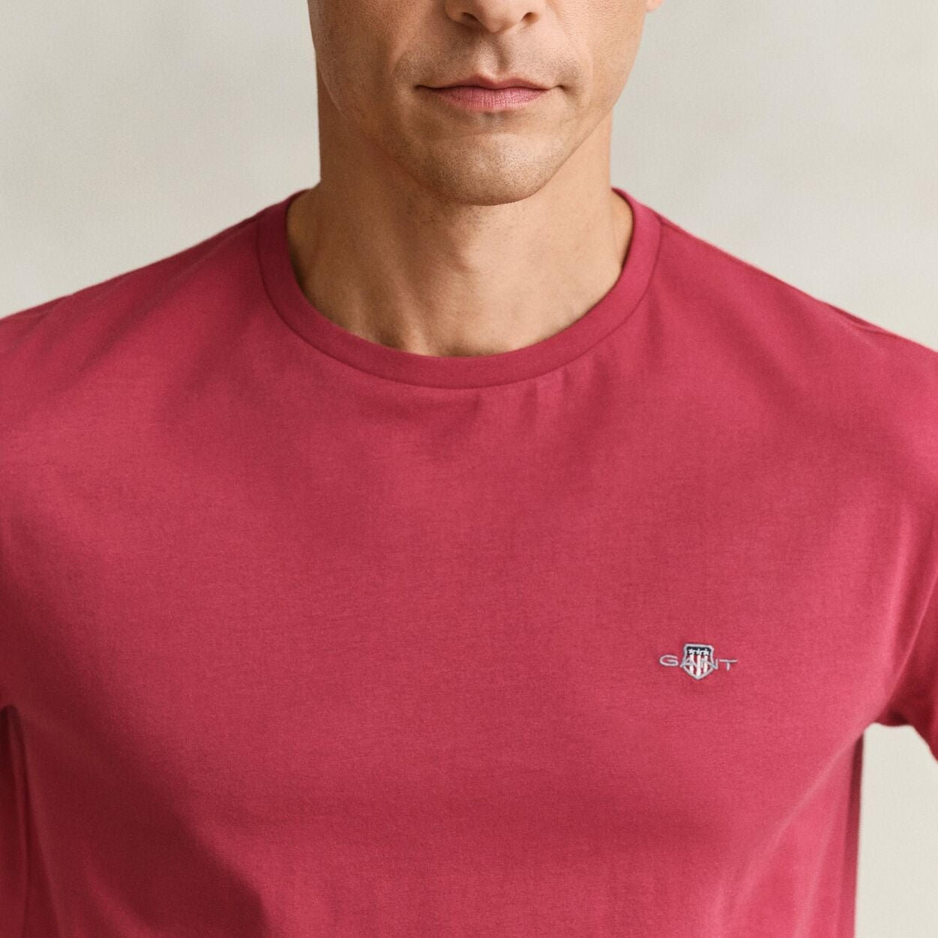 Gant Shield Regular Fit Short Sleeves Crew Neck Men's T-Shirt-men-clothing-tshirtsandpolos-tshirts-image-3