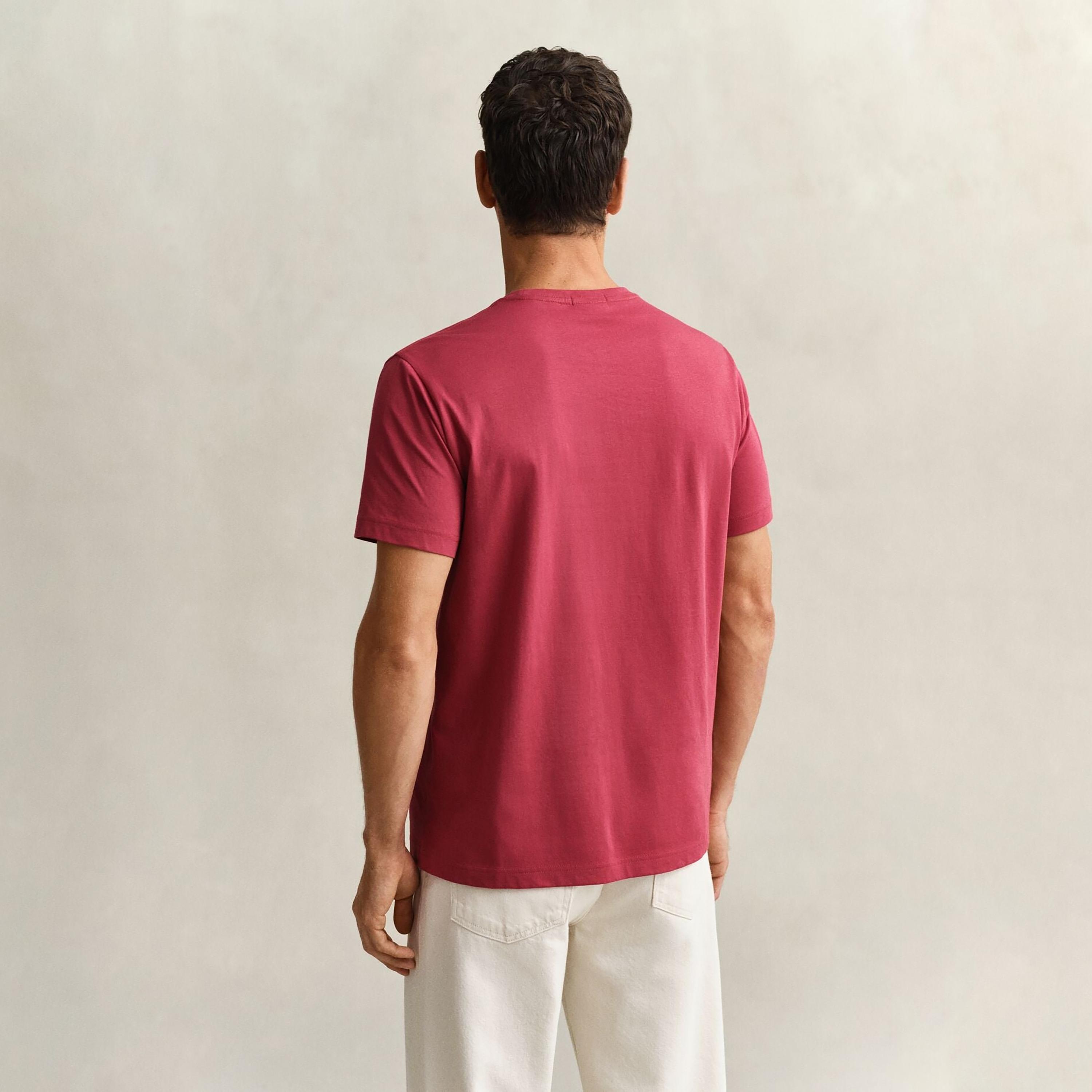 Gant Shield Regular Fit Short Sleeves Crew Neck Men's T-Shirt-men-clothing-tshirtsandpolos-tshirts-image-4