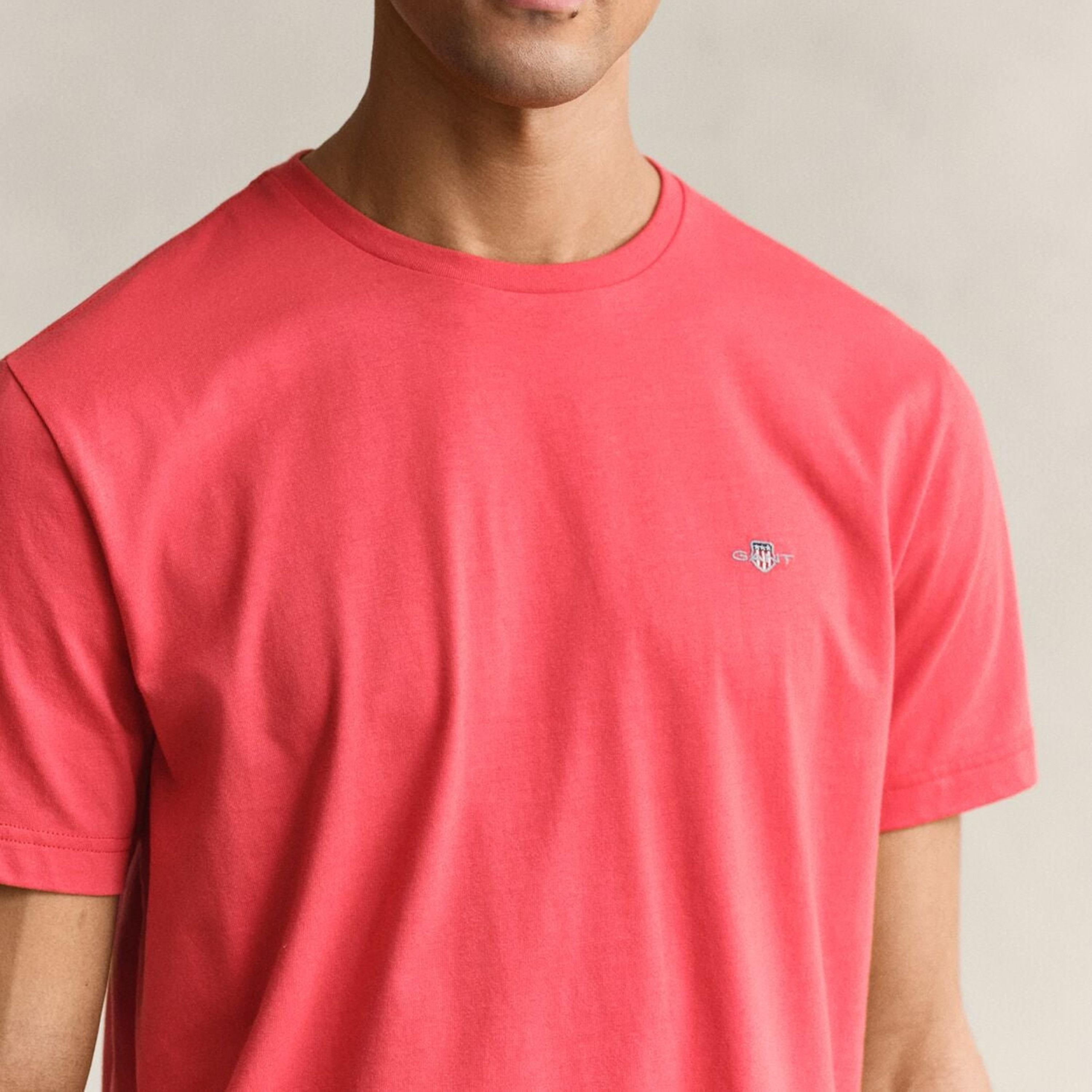 Gant Shield Regular Fit Short Sleeves Crew Neck Men's T-Shirt-men-clothing-tshirtsandpolos-tshirts-image-3