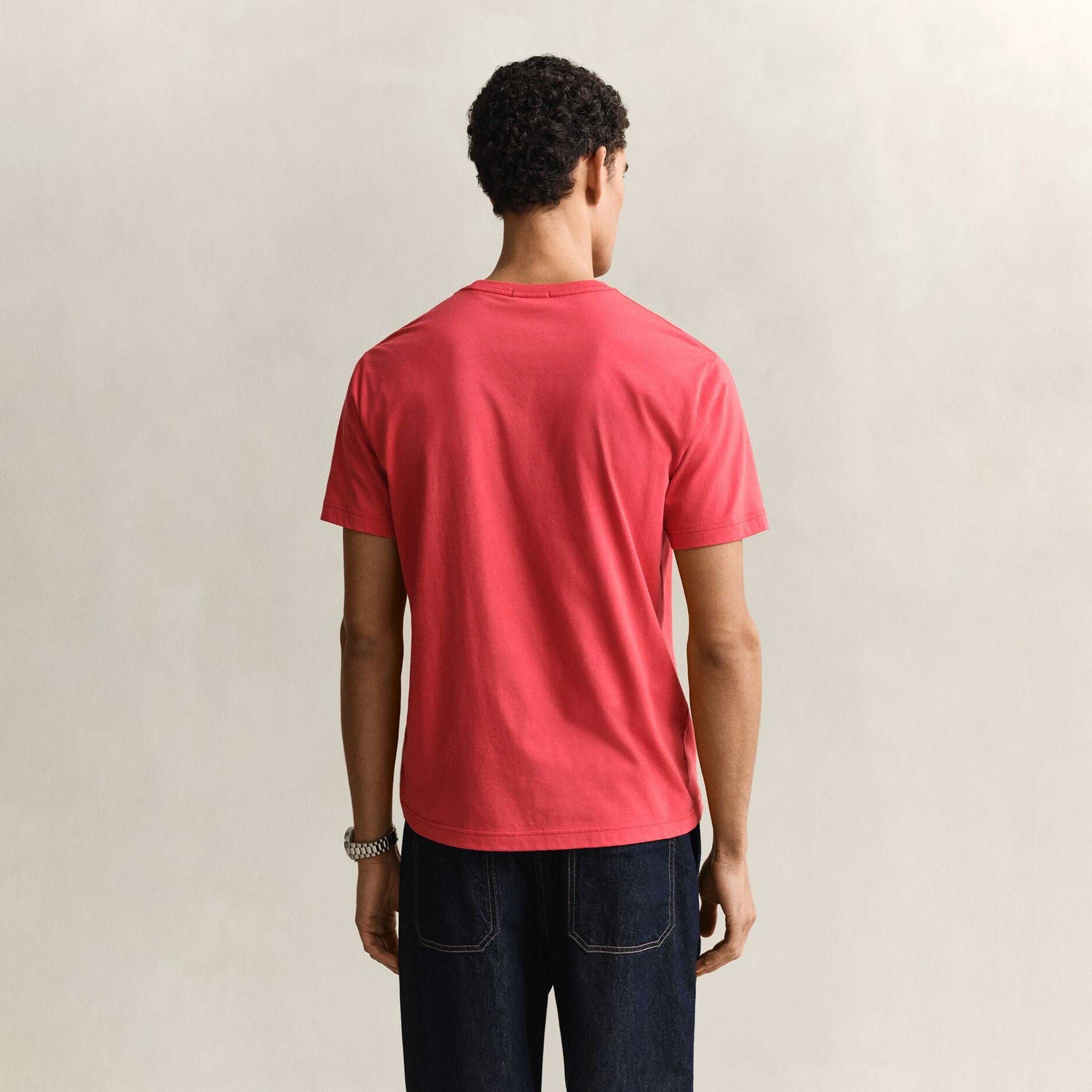 Gant Shield Regular Fit Short Sleeves Crew Neck Men's T-Shirt-men-clothing-tshirtsandpolos-tshirts-image-4