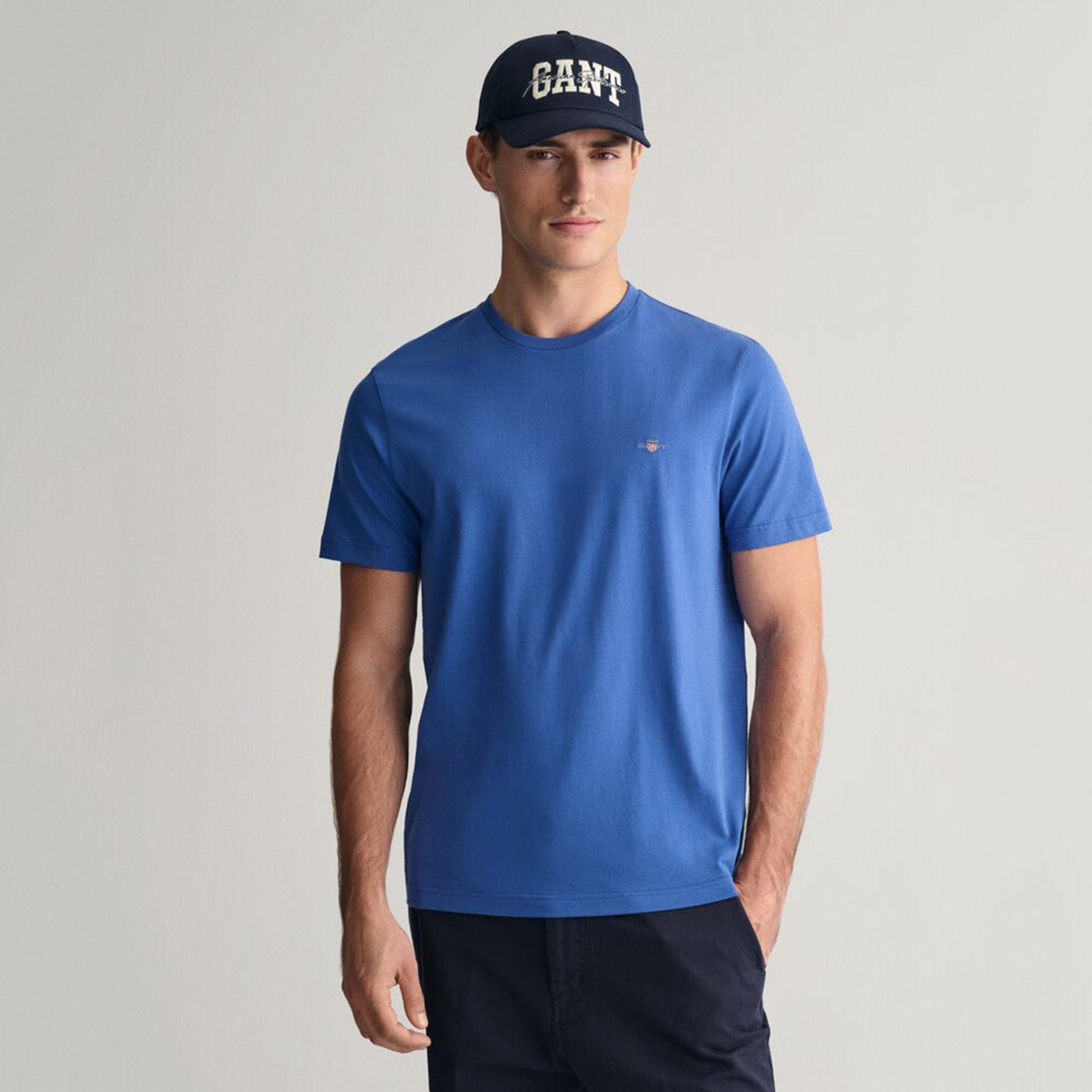 تيشيرت رجالي بياقة دائرية وأكمام قصيرة وسادة من جانت.-men-clothing-tshirtsandpolos-tshirts-image-5
