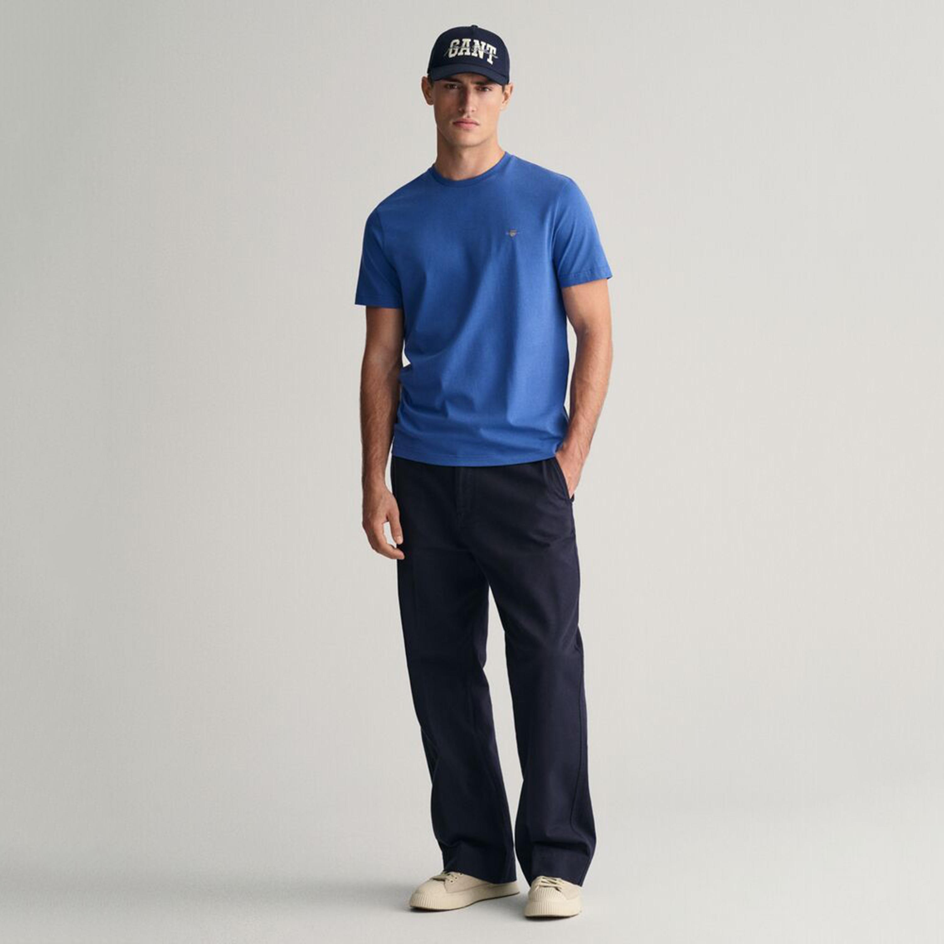 Gant Plain Crew Neck Short Sleeves Men's T-Shirt-men-clothing-tshirtsandpolos-tshirts-image-2