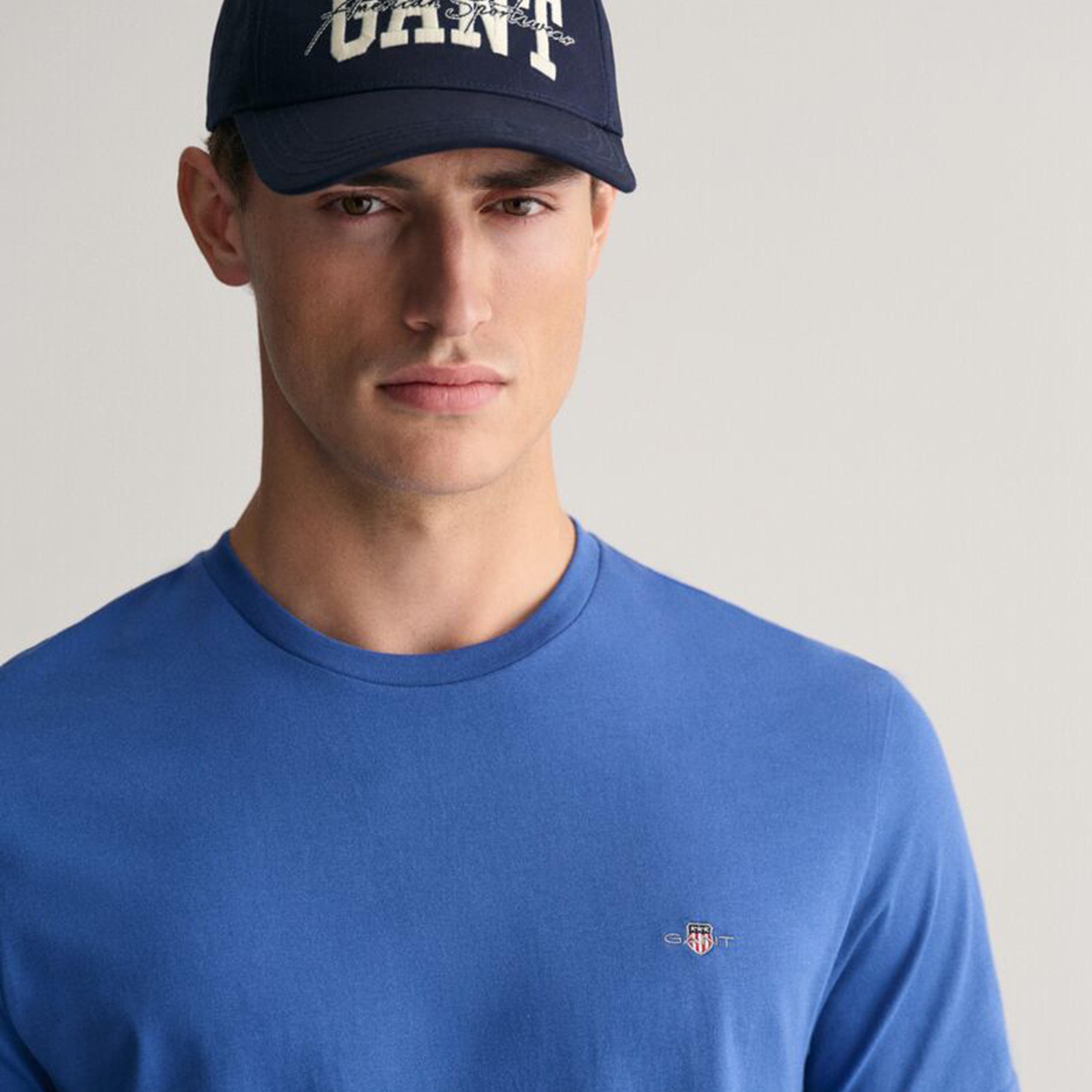 Gant Plain Crew Neck Short Sleeves Men's T-Shirt-men-clothing-tshirtsandpolos-tshirts-image-3