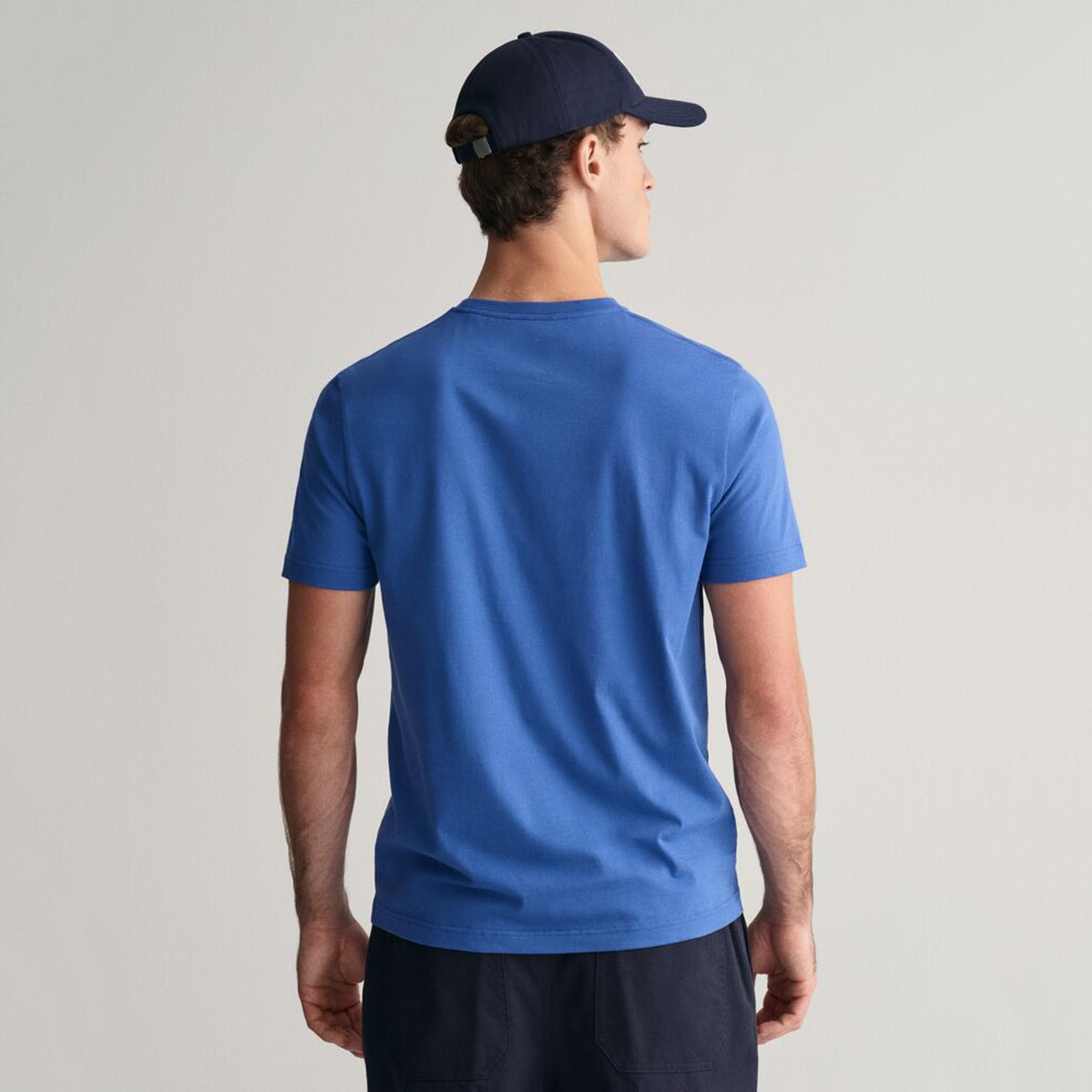 Gant Plain Crew Neck Short Sleeves Men's T-Shirt-men-clothing-tshirtsandpolos-tshirts-image-4