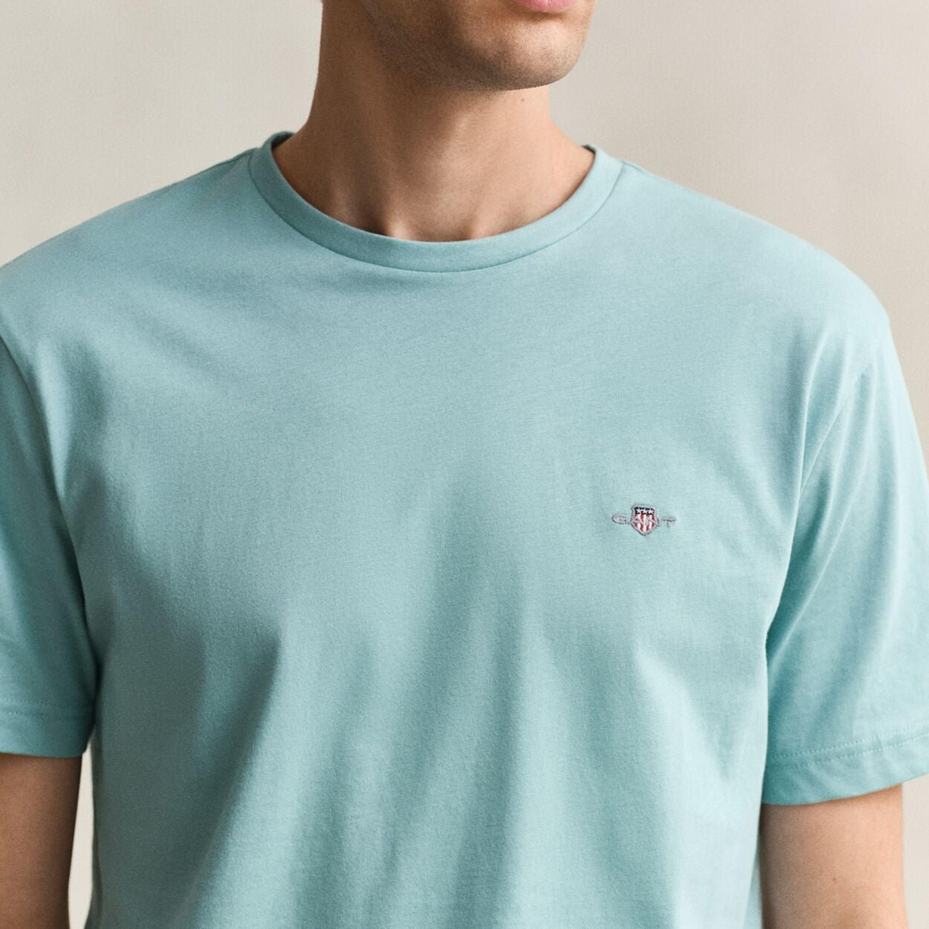 Gant Shield Regular Fit Short Sleeves Crew Neck Men's T-Shirt-men-clothing-tshirtsandpolos-tshirts-image-3