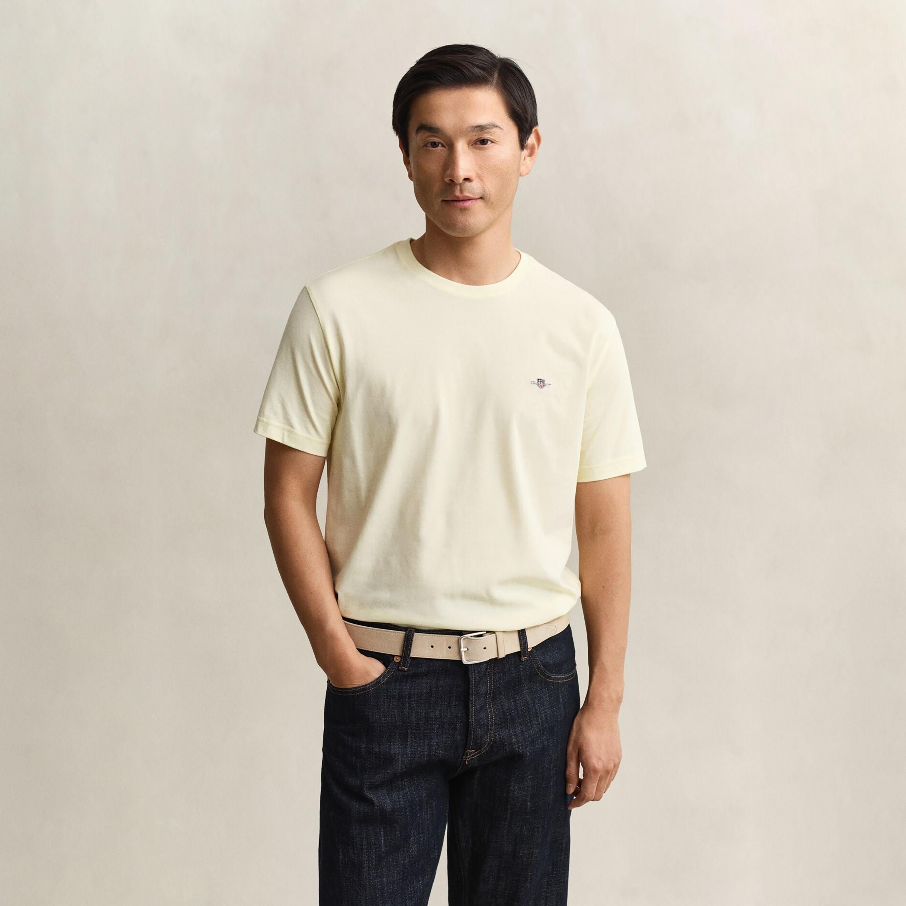 Gant Shield Regular Fit Short Sleeves Crew Neck Men's T-Shirt-men-clothing-tshirtsandpolos-tshirts-image-1
