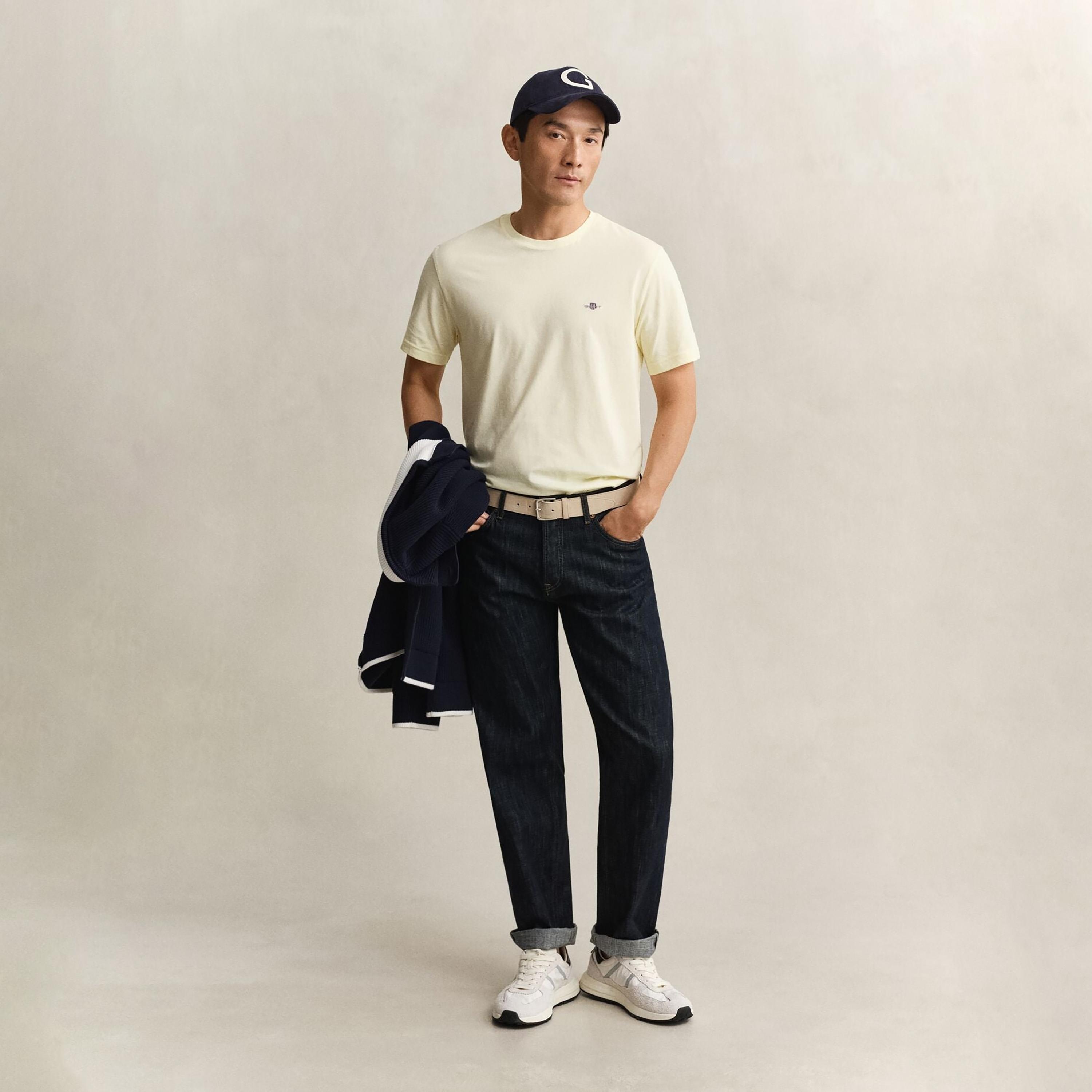 Gant Shield Regular Fit Short Sleeves Crew Neck Men's T-Shirt-men-clothing-tshirtsandpolos-tshirts-image-2