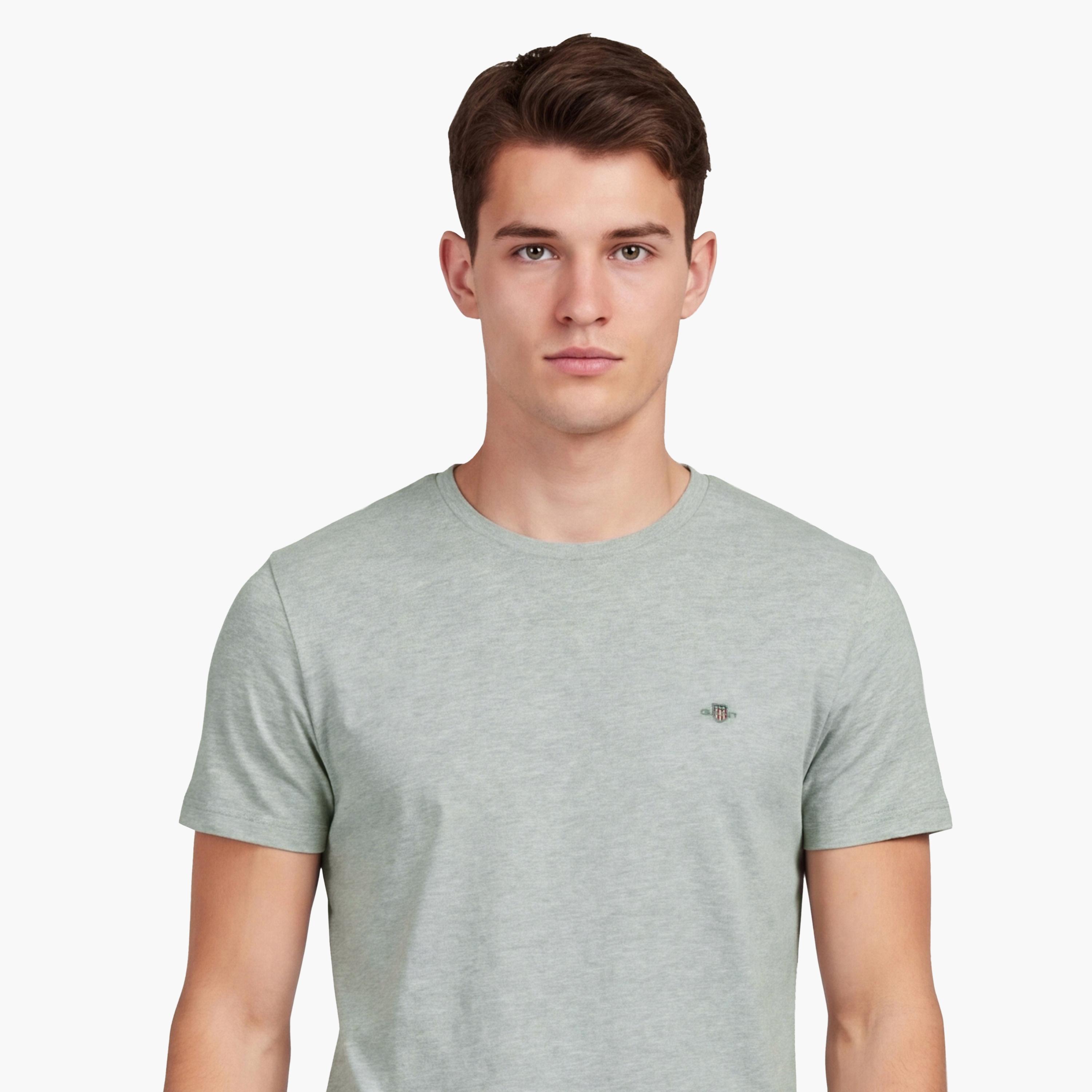تيشيرت رجالي بياقة دائرية وأكمام قصيرة وسادة من جانت.-men-clothing-tshirtsandpolos-tshirts-image-3