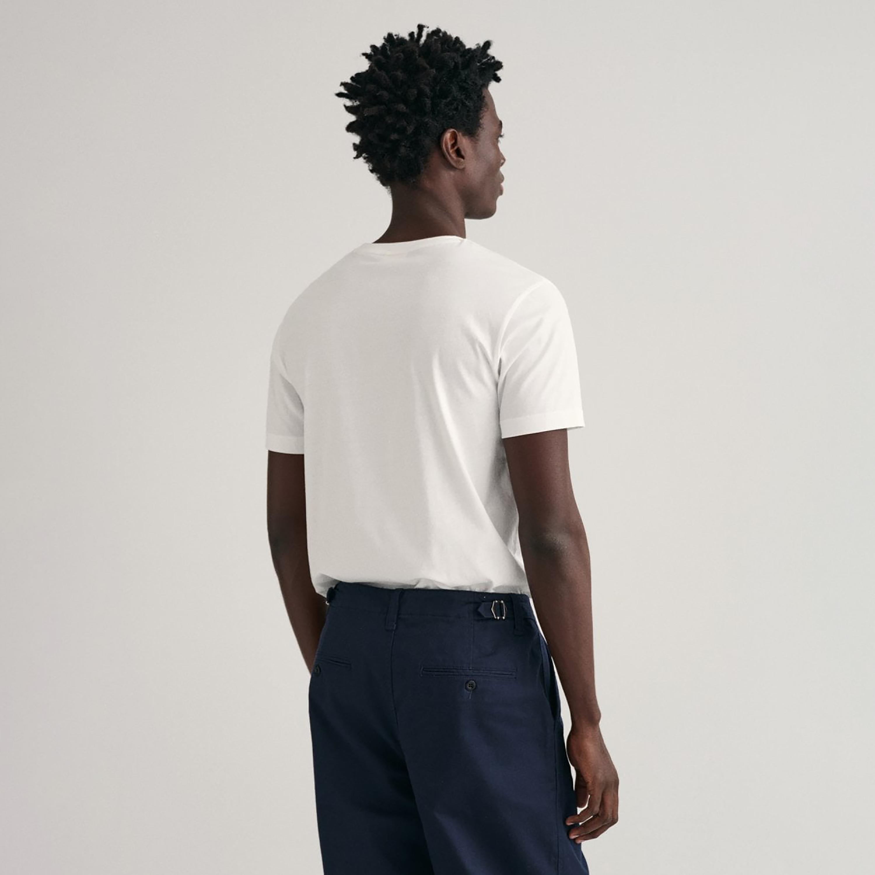 Gant Logo Print Crew Neck Short Sleeves T-Shirt-men-clothing-tshirtsandpolos-tshirts-image-4