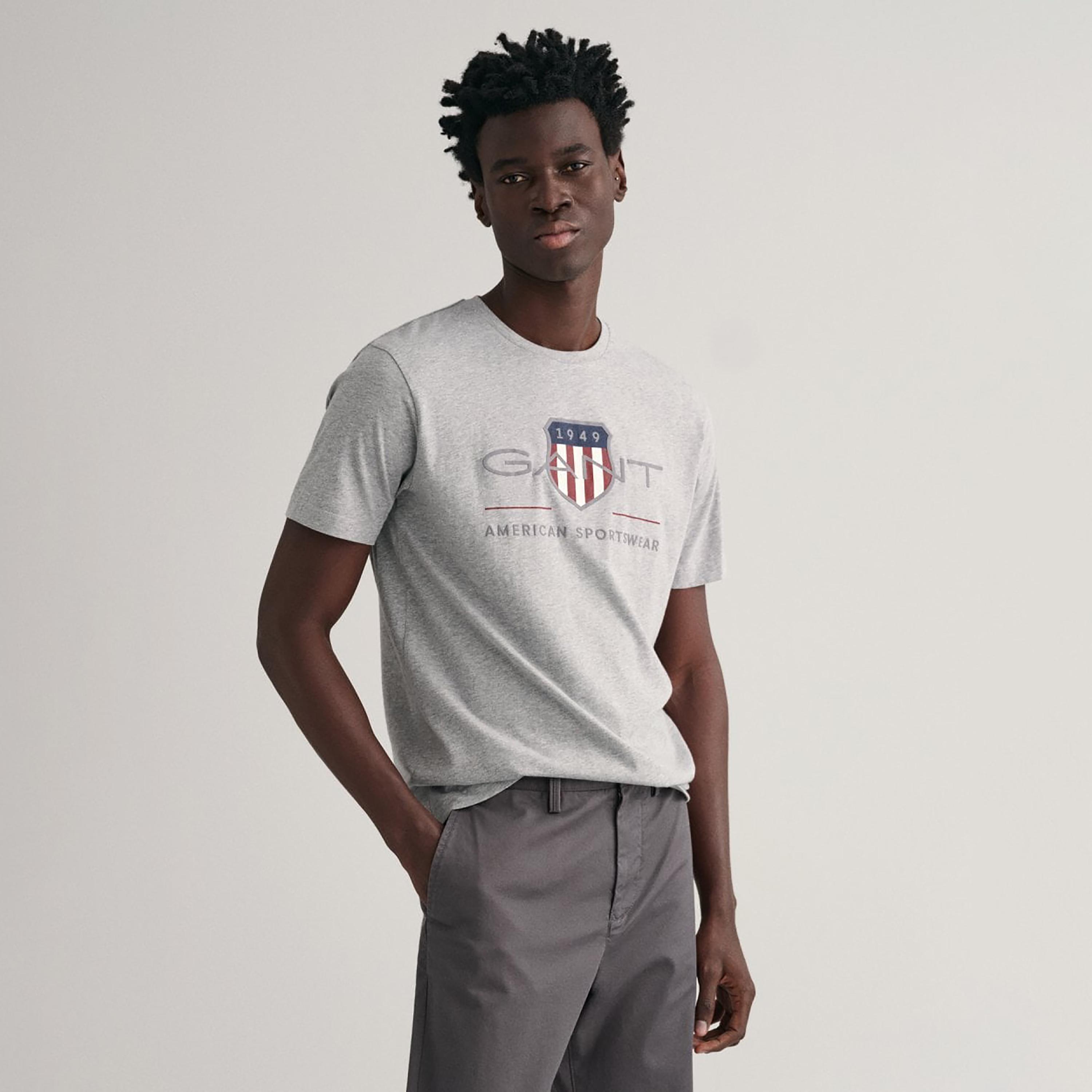 Gant Logo Print Crew Neck Short Sleeves T-Shirt-men-clothing-tshirtsandpolos-tshirts-image-1