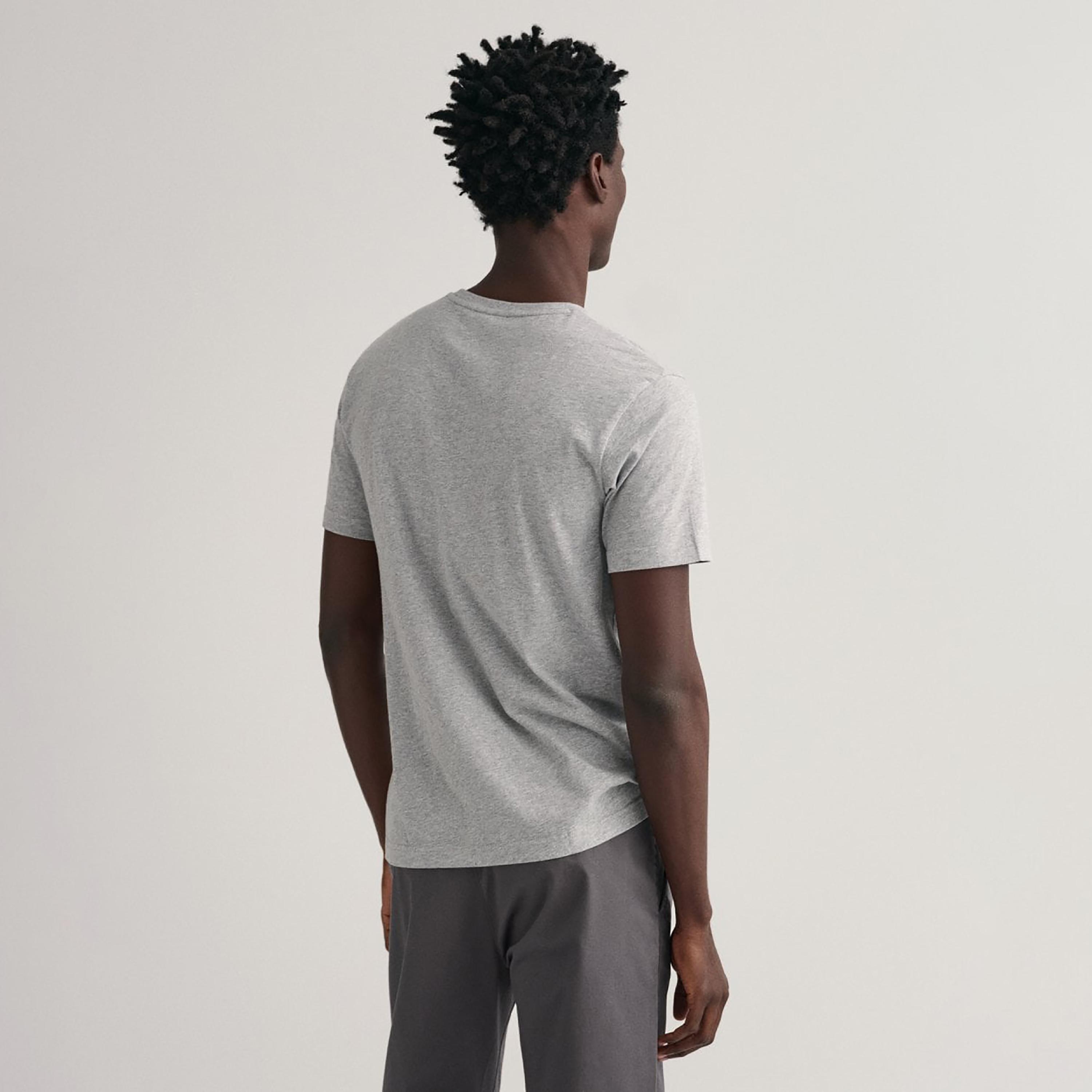 تي-شيرت من جانت لوجو طباعة طاقم الرقبة بأكمام قصيرة ورقبة دائرية-men-clothing-tshirtsandpolos-tshirts-image-4