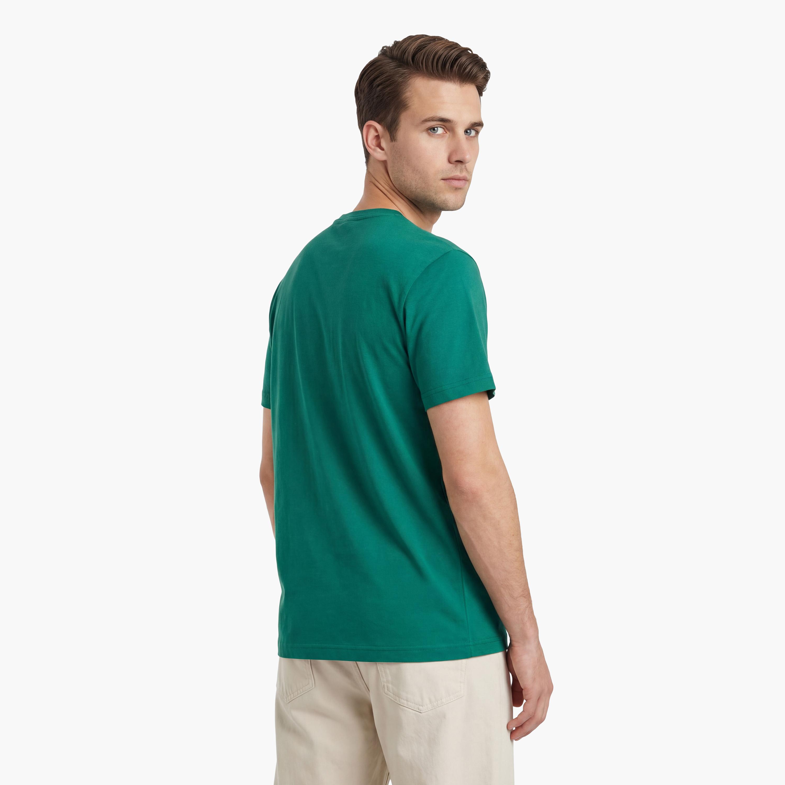 تيشيرت رجالي بياقة دائرية وأكمام قصيرة وطبعة شعار من جانت.-men-clothing-tshirtsandpolos-tshirts-image-16