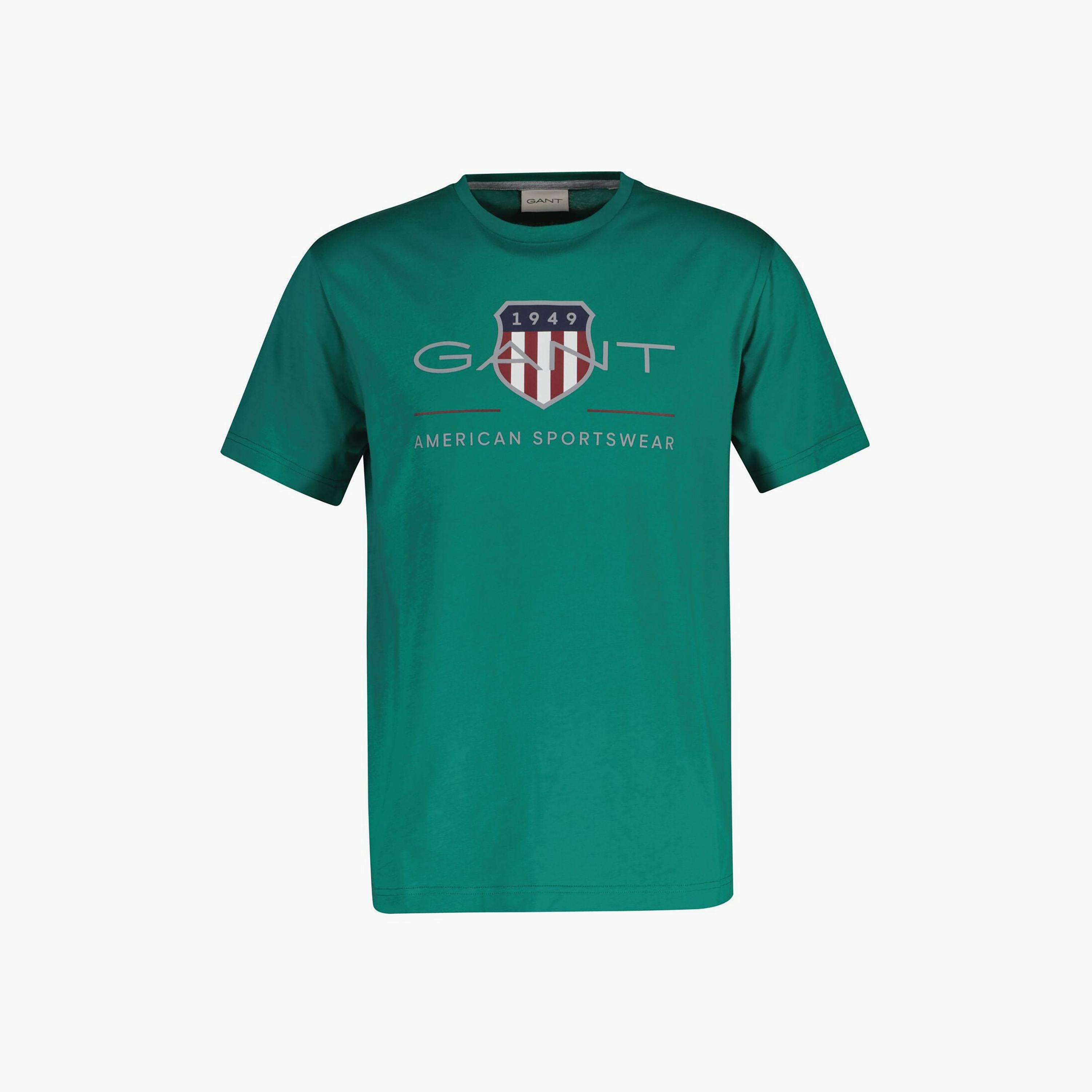 تيشيرت رجالي بياقة دائرية وأكمام قصيرة وطبعة شعار من جانت.-men-clothing-tshirtsandpolos-tshirts-image-17