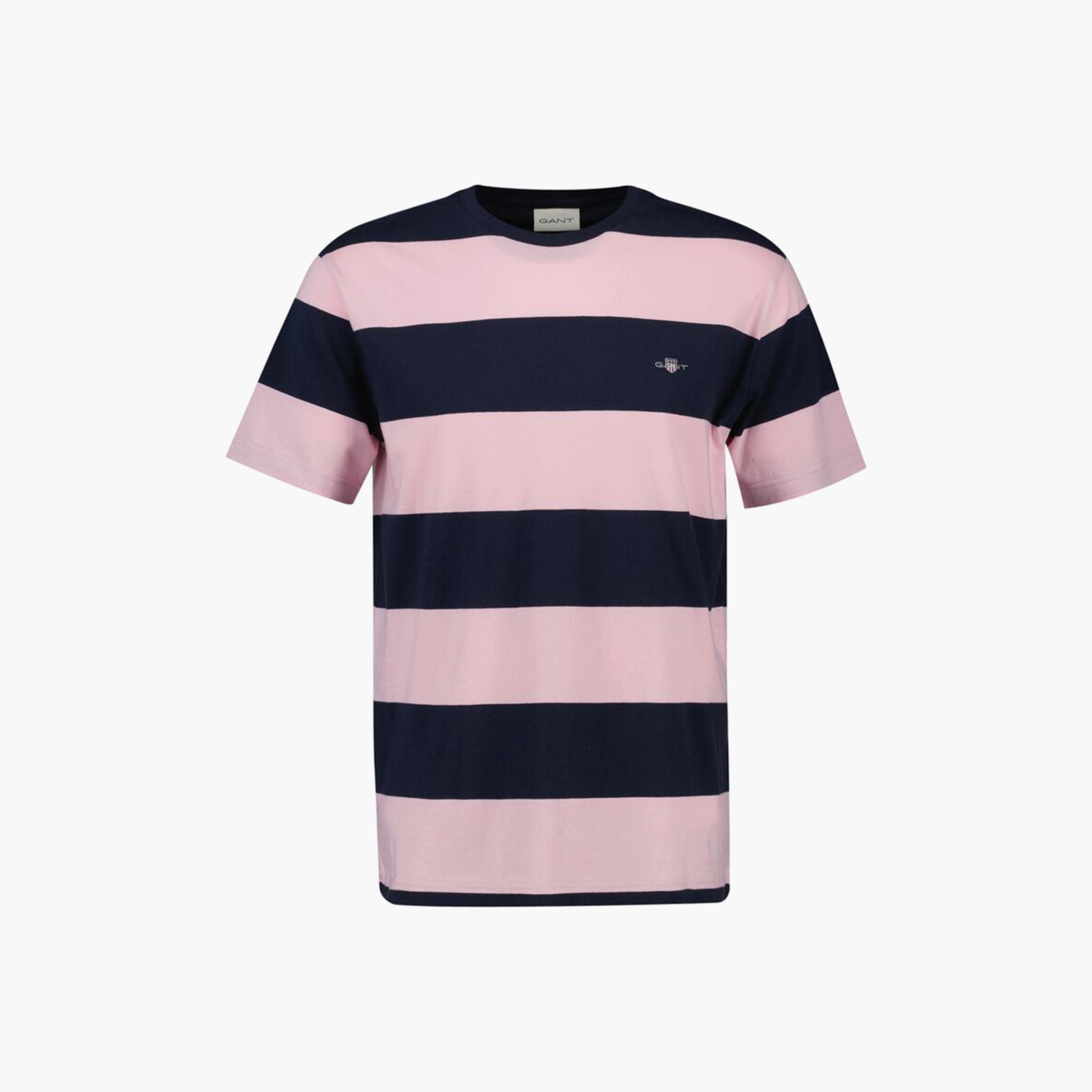 تيشيرت رجالي بياقة دائرية وأكمام قصيرة ومخطط من جانت.-men-clothing-tshirtsandpolos-tshirts-image-11