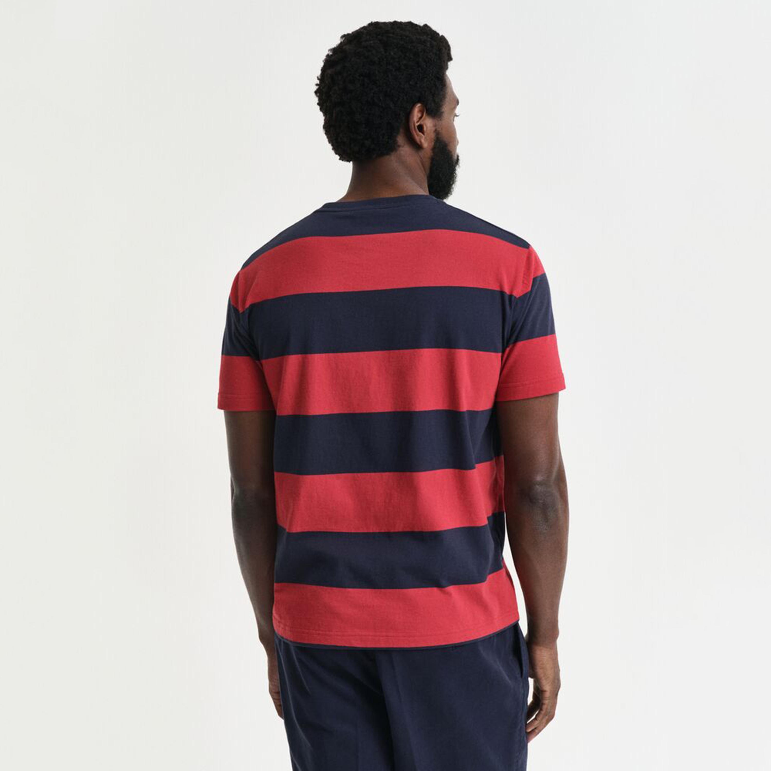تيشيرت رجالي بياقة دائرية وأكمام قصيرة ومخطط من جانت.-men-clothing-tshirtsandpolos-tshirts-image-10