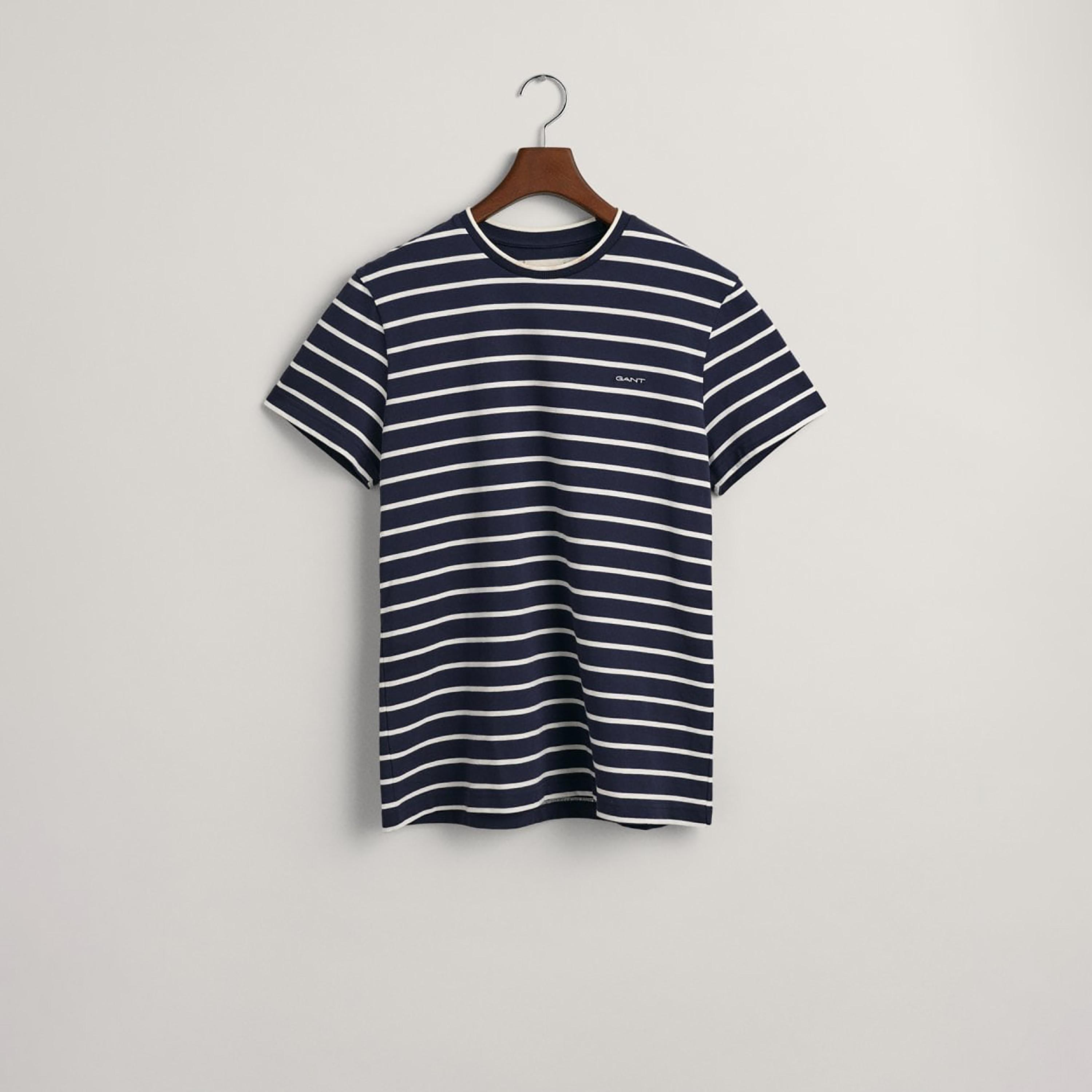 Gant Striped Crew Neck Short Sleeves T-Shirt-men-clothing-tshirtsandpolos-tshirts-image-2